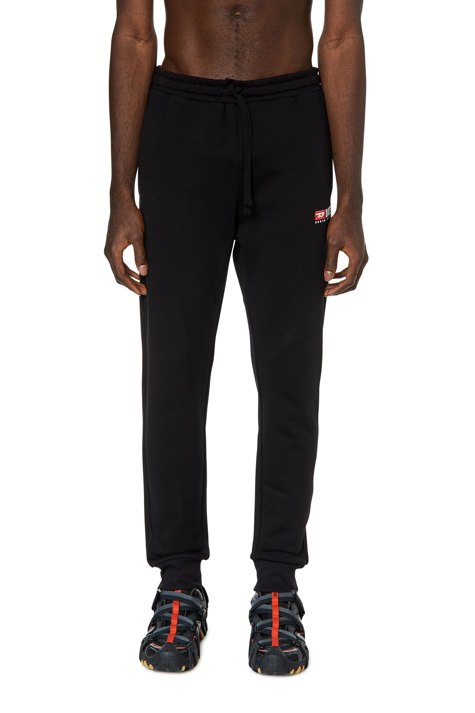 Diesel - P-TARY-DIV, Pantalon de survêtement avec logo brodé Homme in Noir - 3