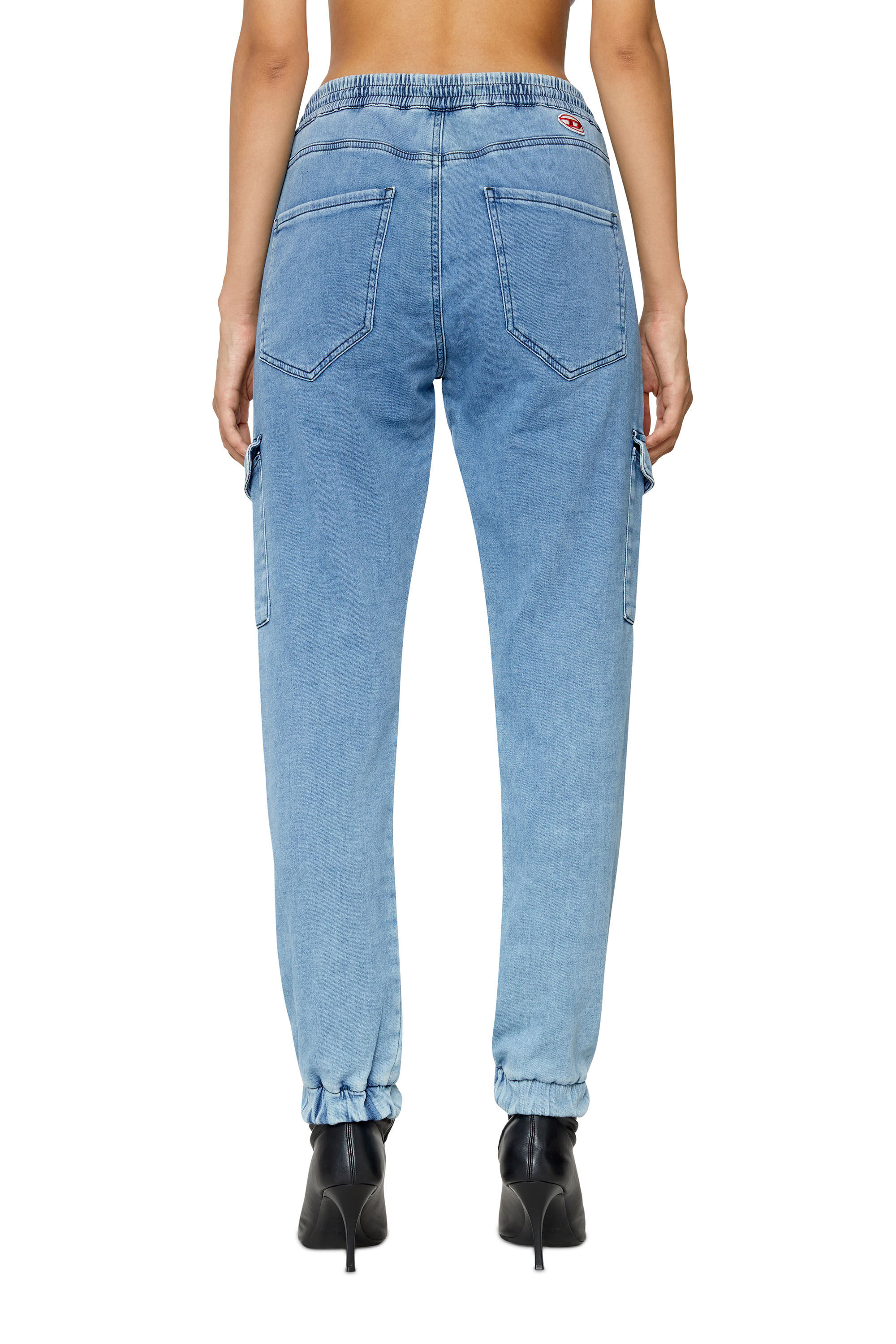 D URSY TRACK DENIM Woman Slim light blue Jeans Diesel
