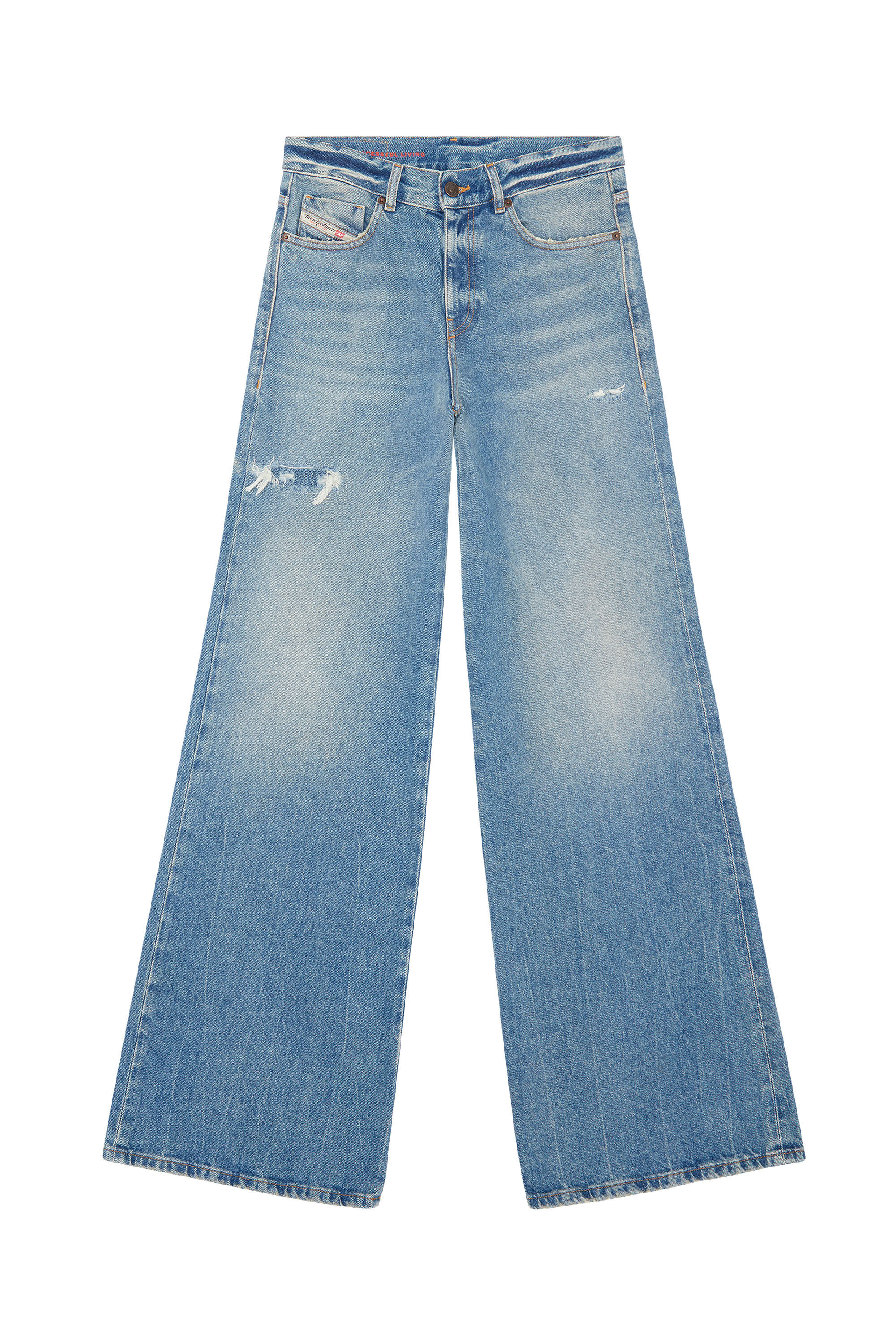 Diesel - 1978 09D97 Bootcut and Flare Jeans, Bleu Clair - Image 2