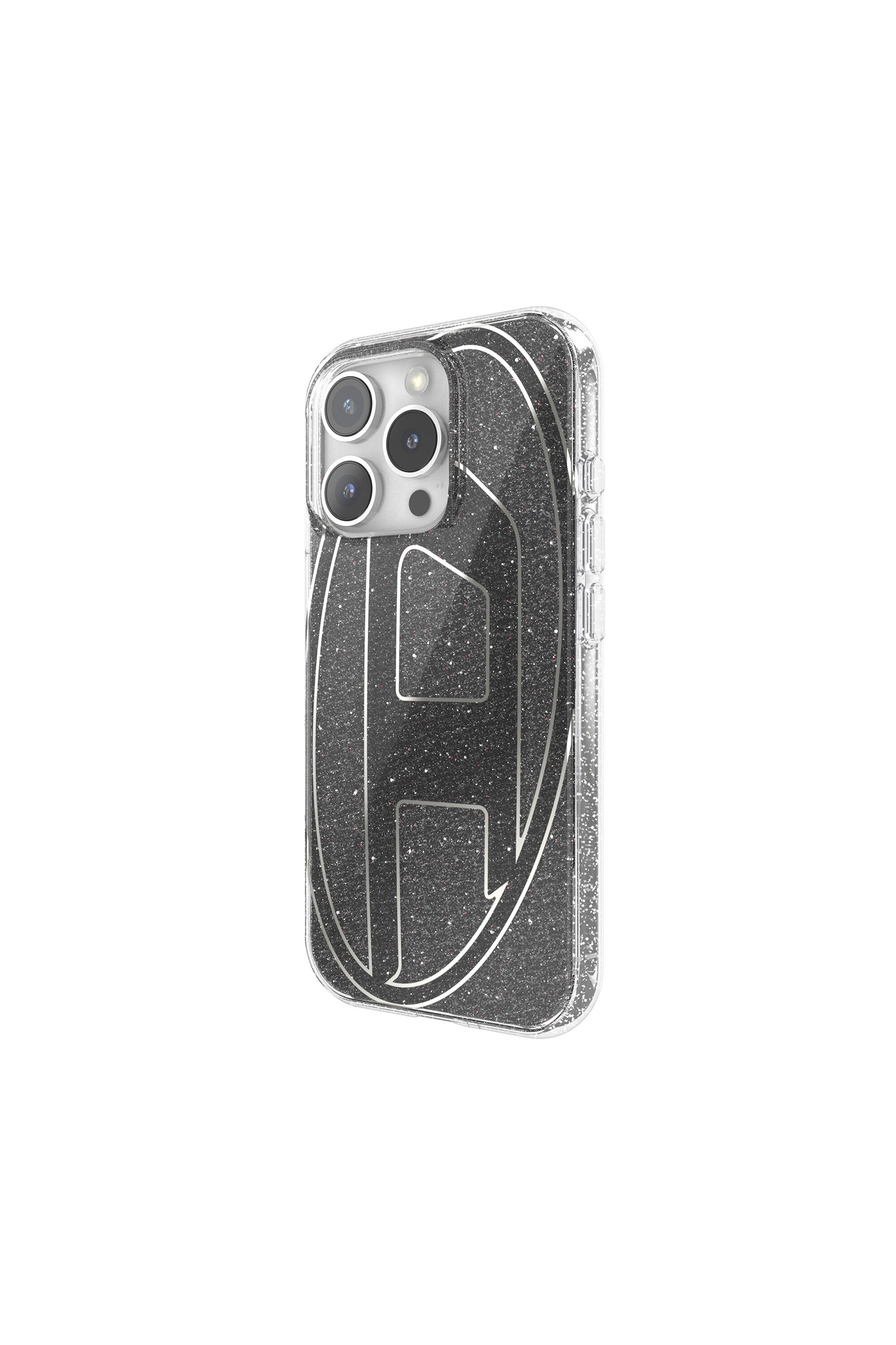 Diesel - 60148 AOP CASE, Coque pailletée pour iP 16 Pro Mixte in Noir - 4