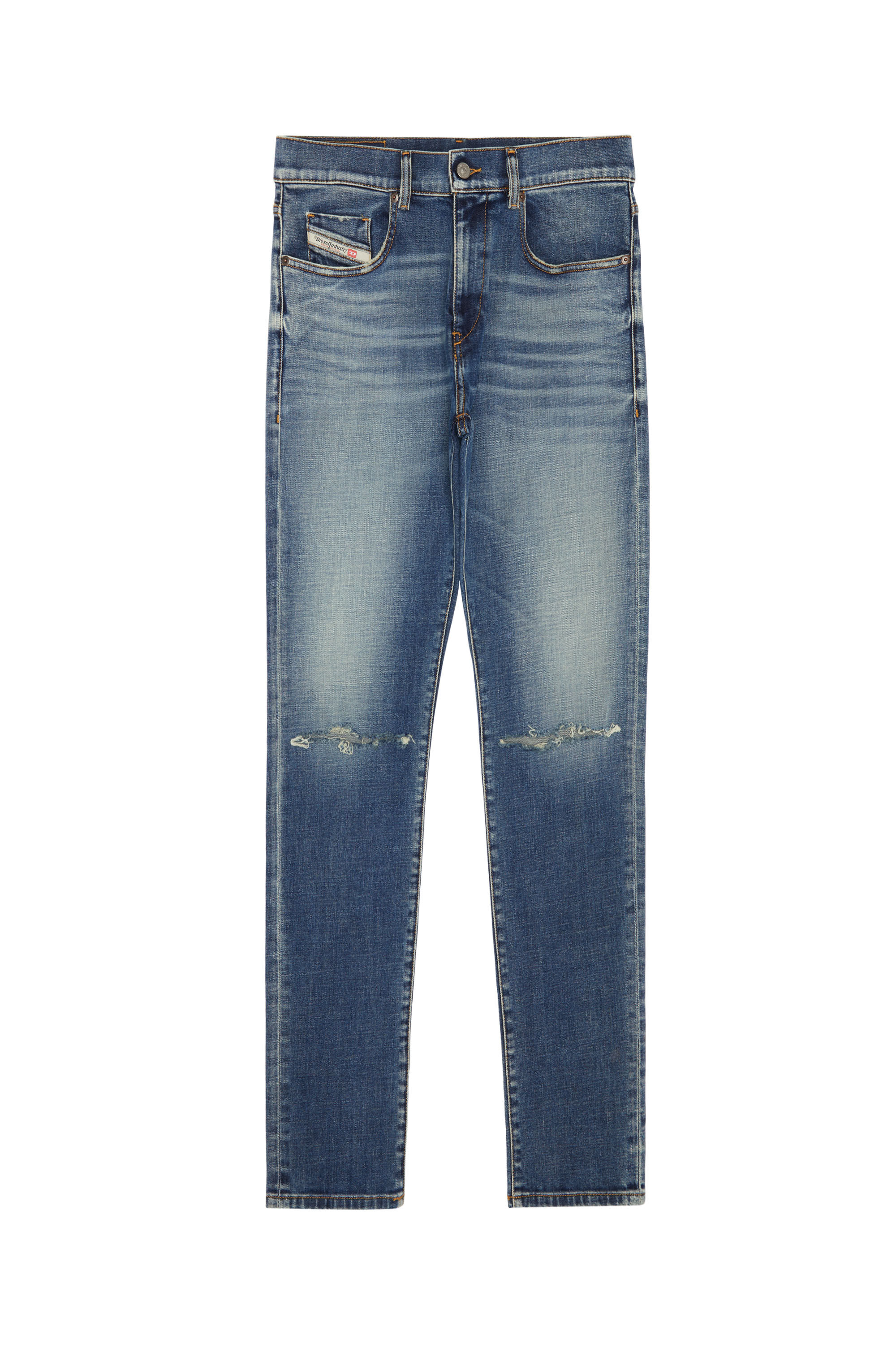 Diesel - 2019 D-STRUKT 09C87 Slim Jeans, Bleu moyen - Image 2
