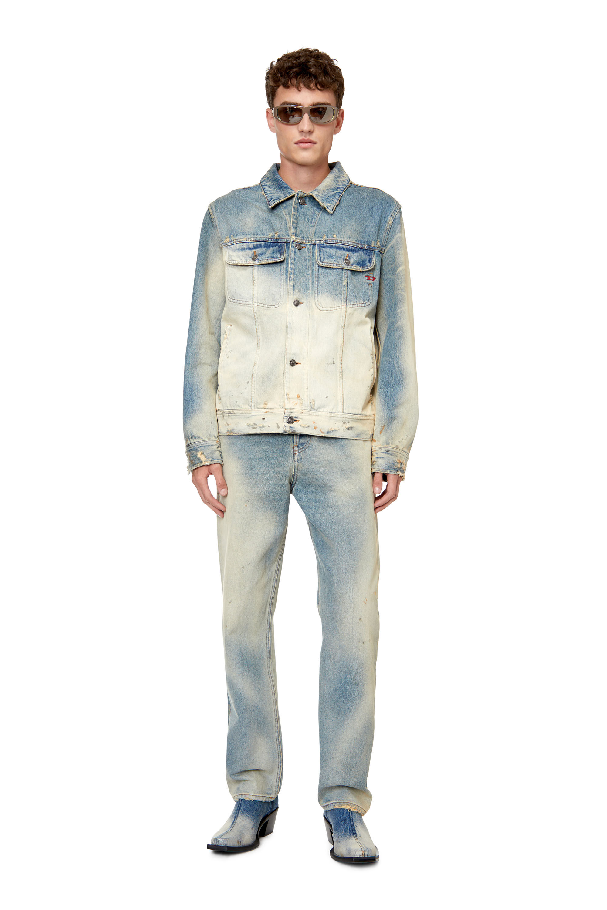 Diesel - Male's Straight Jeans 2020 D-Viker 0ENAV, Light Blue - 1