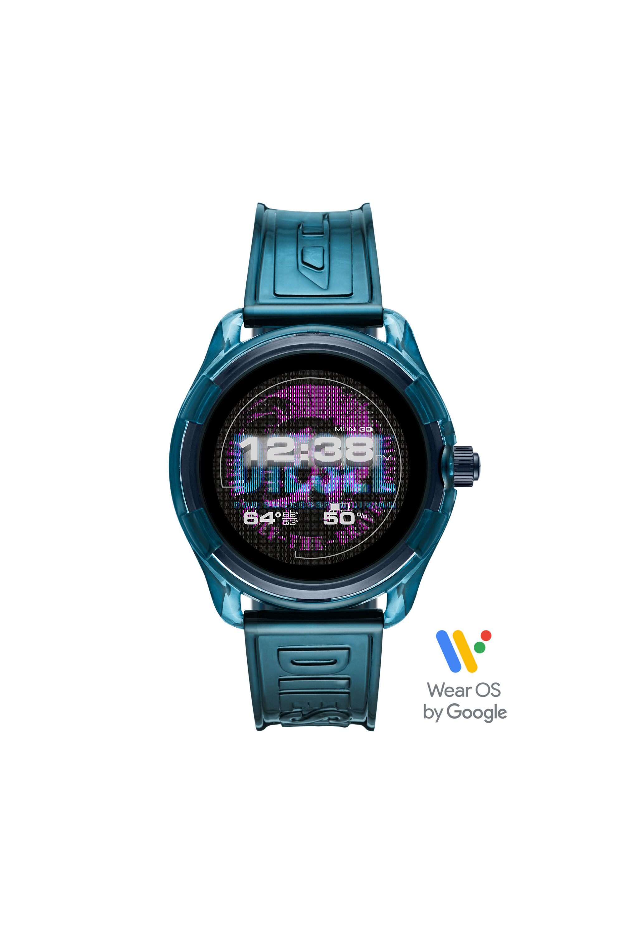 Diesel - DT2020, Montre connectée Diesel On Fadelite - Bleu transparent Homme in Bleu - 5