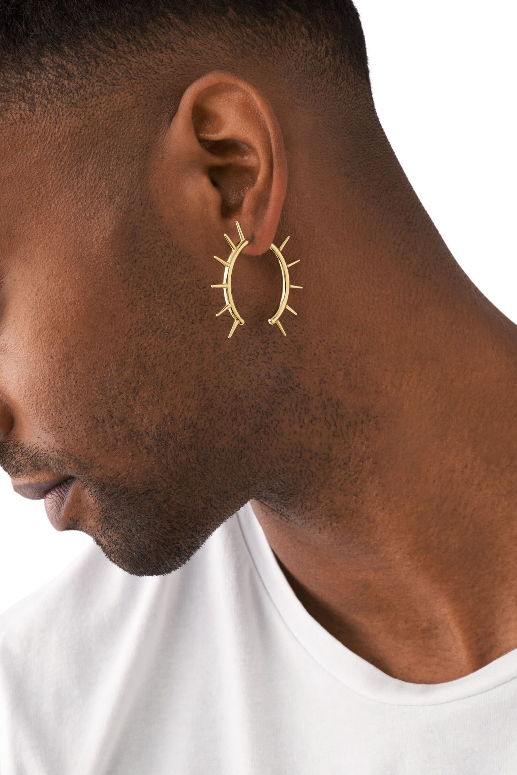 Gold stainless steel earrings online