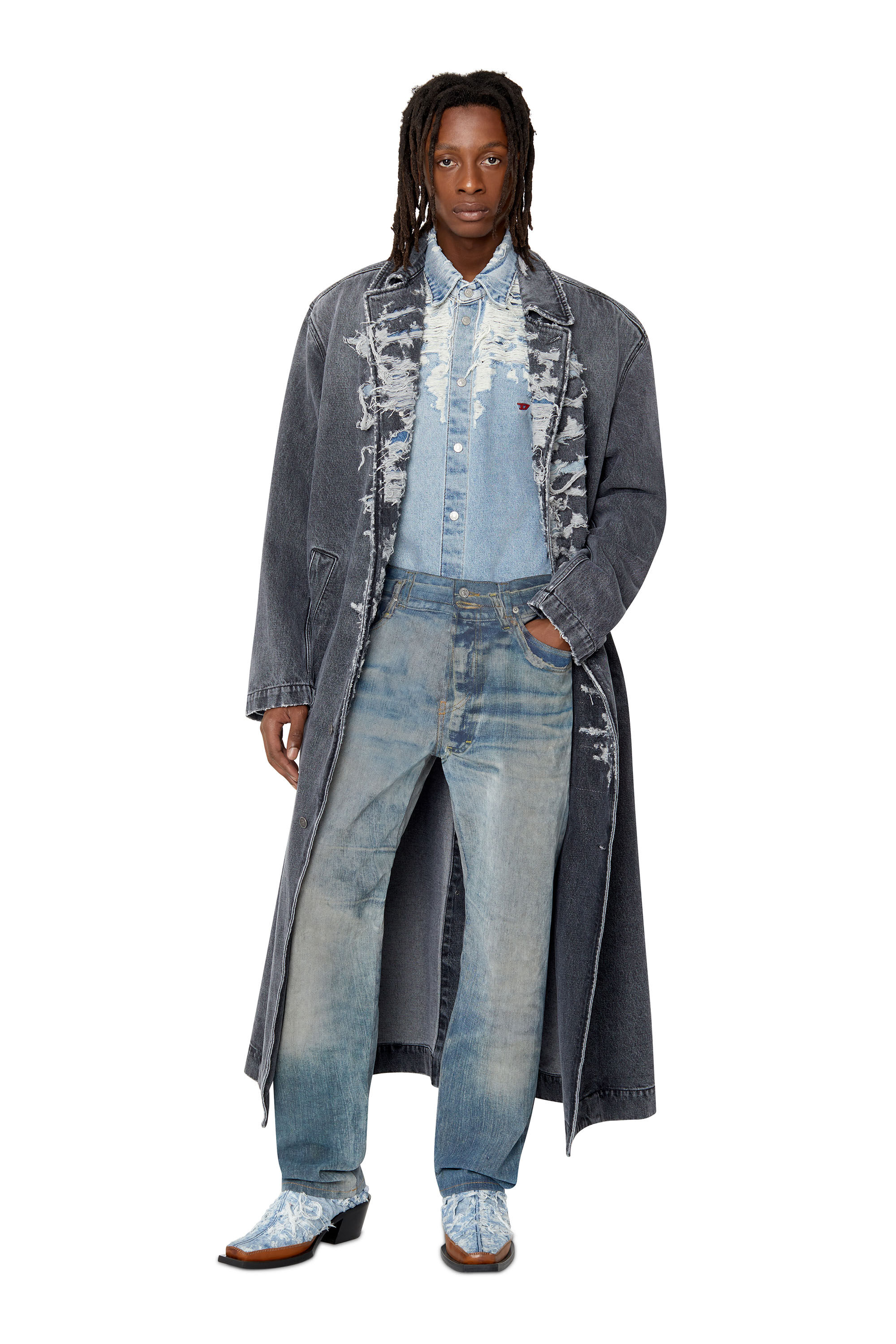 Fear of god denim deck coat online