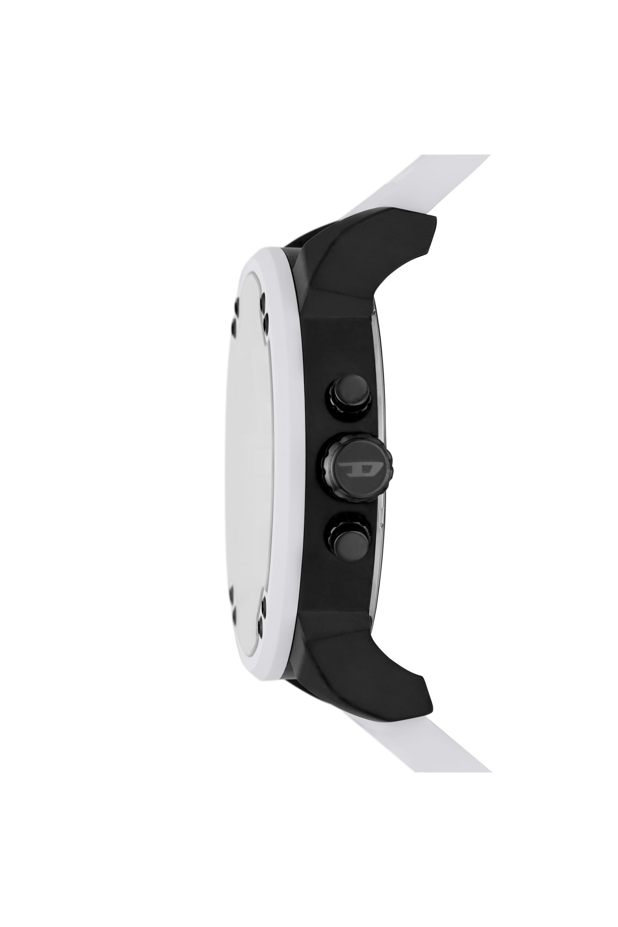 Diesel - DZ7478, Male's Mr. Daddy 2.0 White Silicone Watch in White - 3