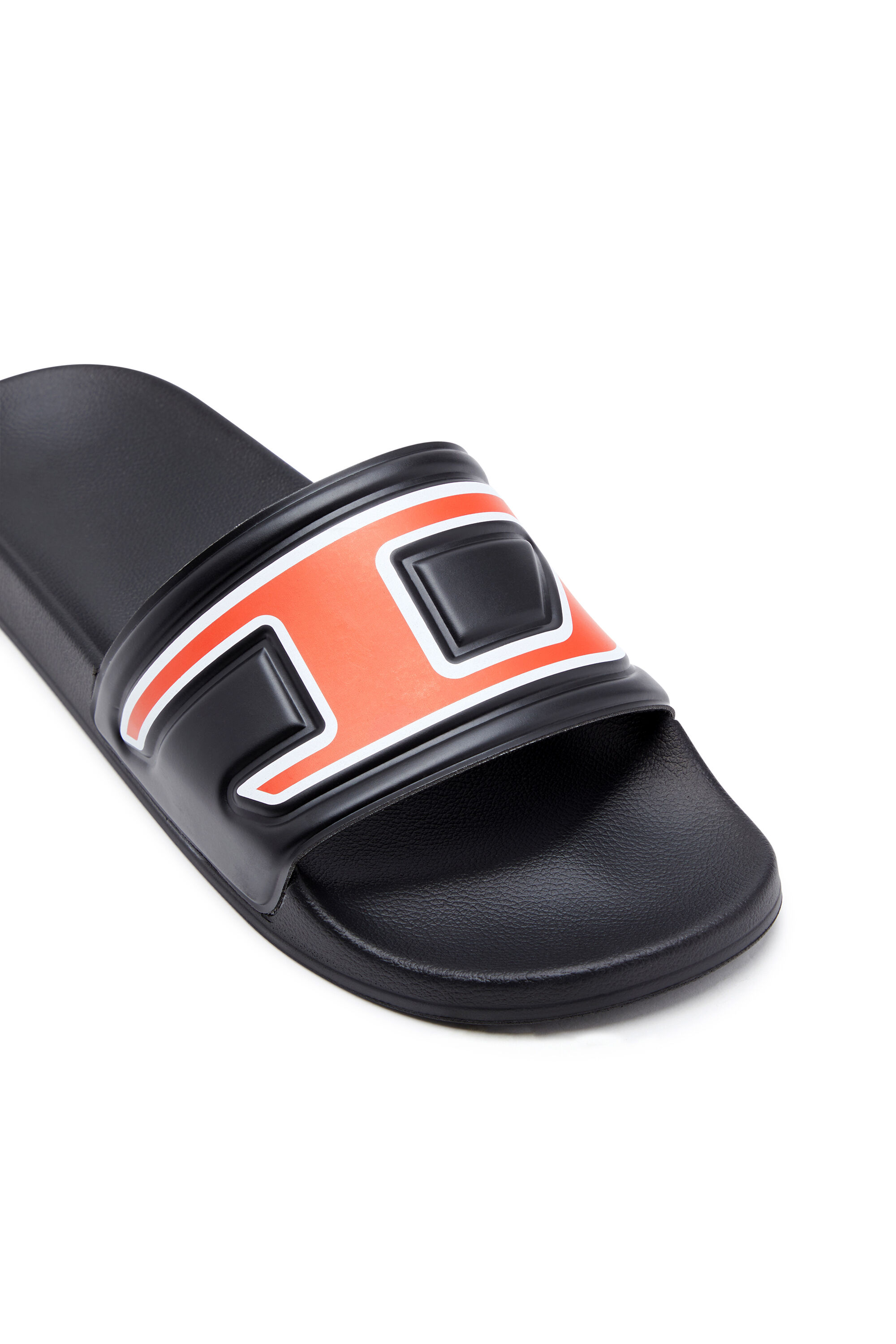 Diesel - SA-MAYEMI D, Male's Sa-Mayemi-Pool slides with embedded D logo in Black - 6