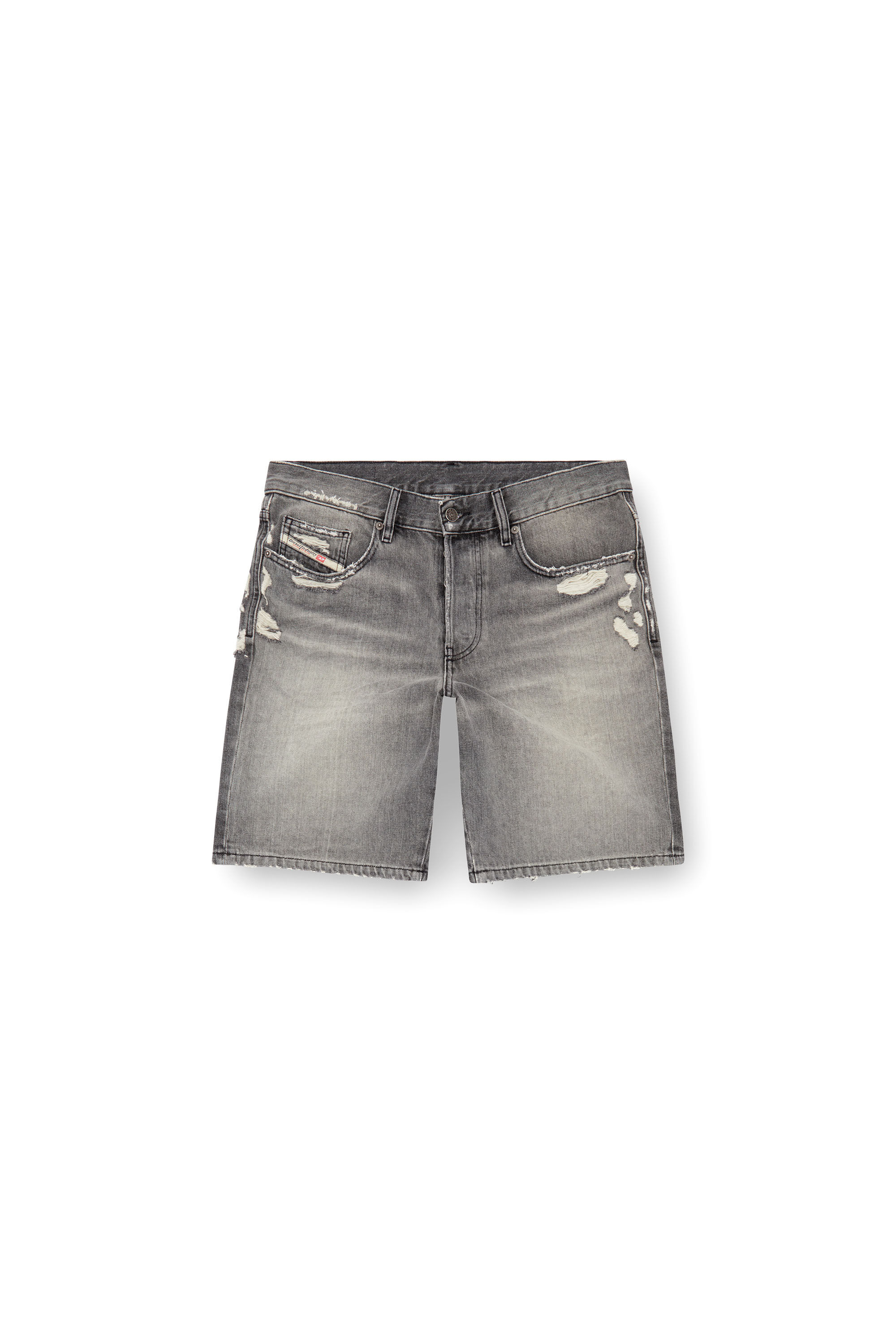 Diesel - REGULAR-SHORT, Short en denim Homme in Gris - 2