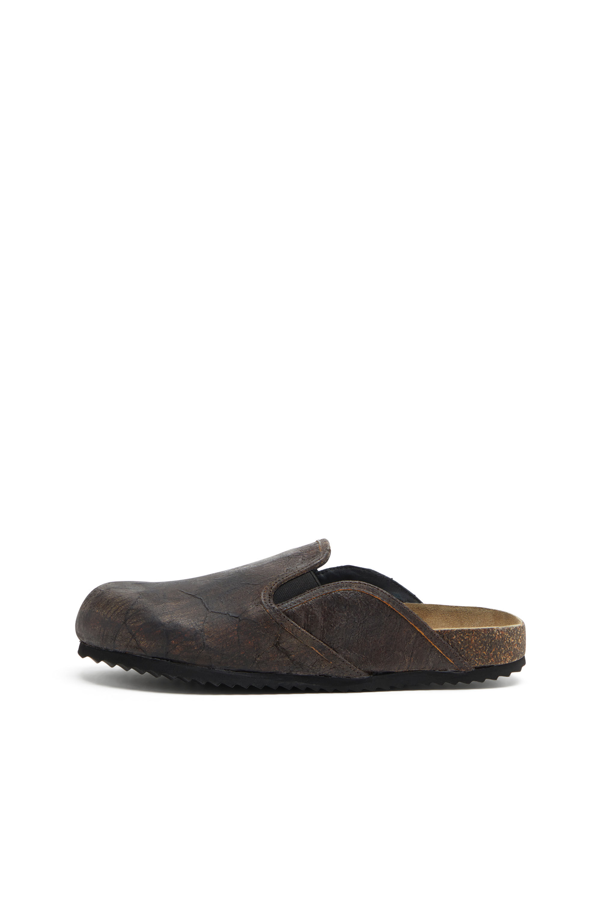 Diesel - D-WOODSTOCK SLIP-ON, Male's D-Woodstock-Clogs in crackle-effect suede in Brown - 7