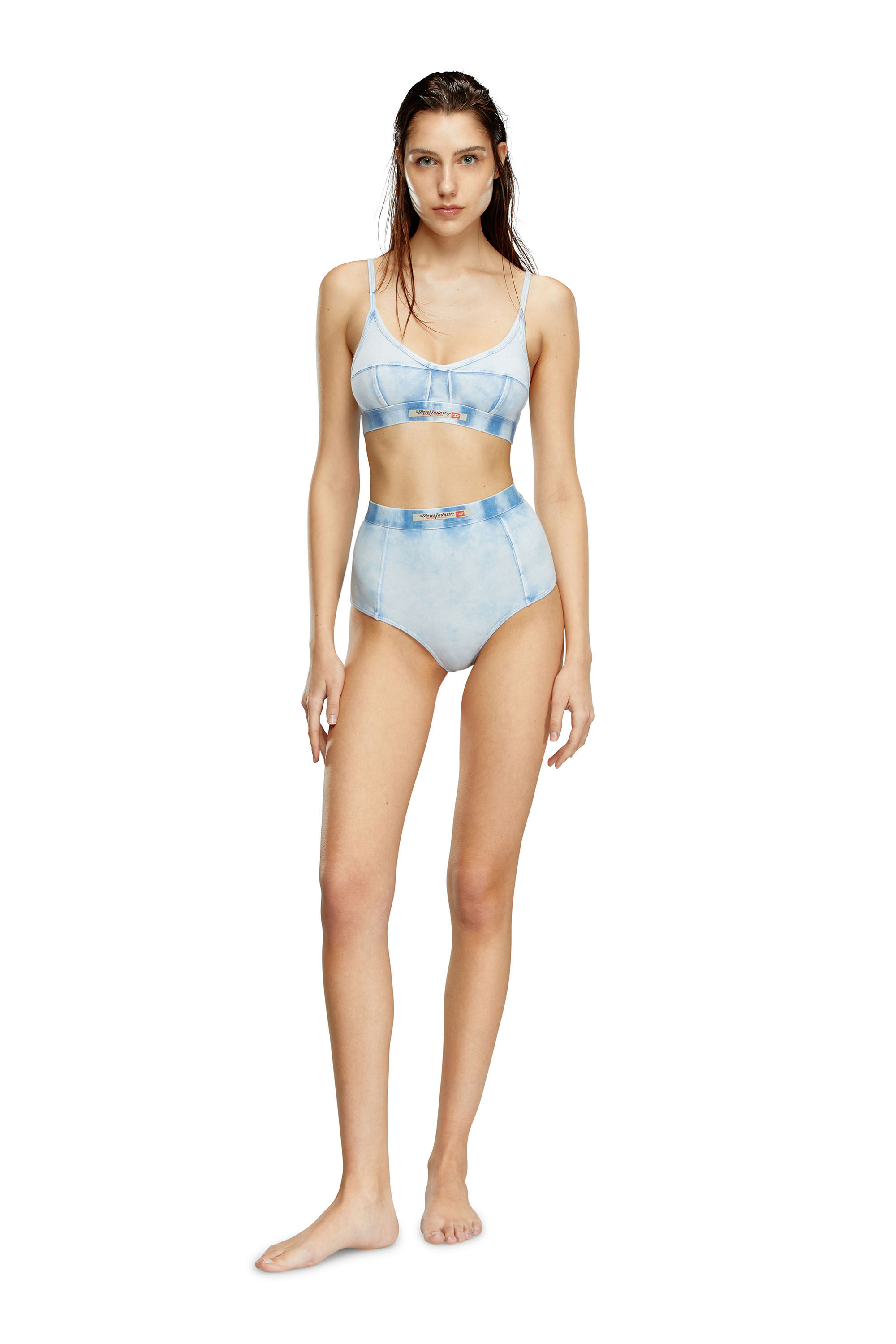 Diesel - UFPN-DRONA, Culotte hipster en denim stretch Femme in Bleu - 2