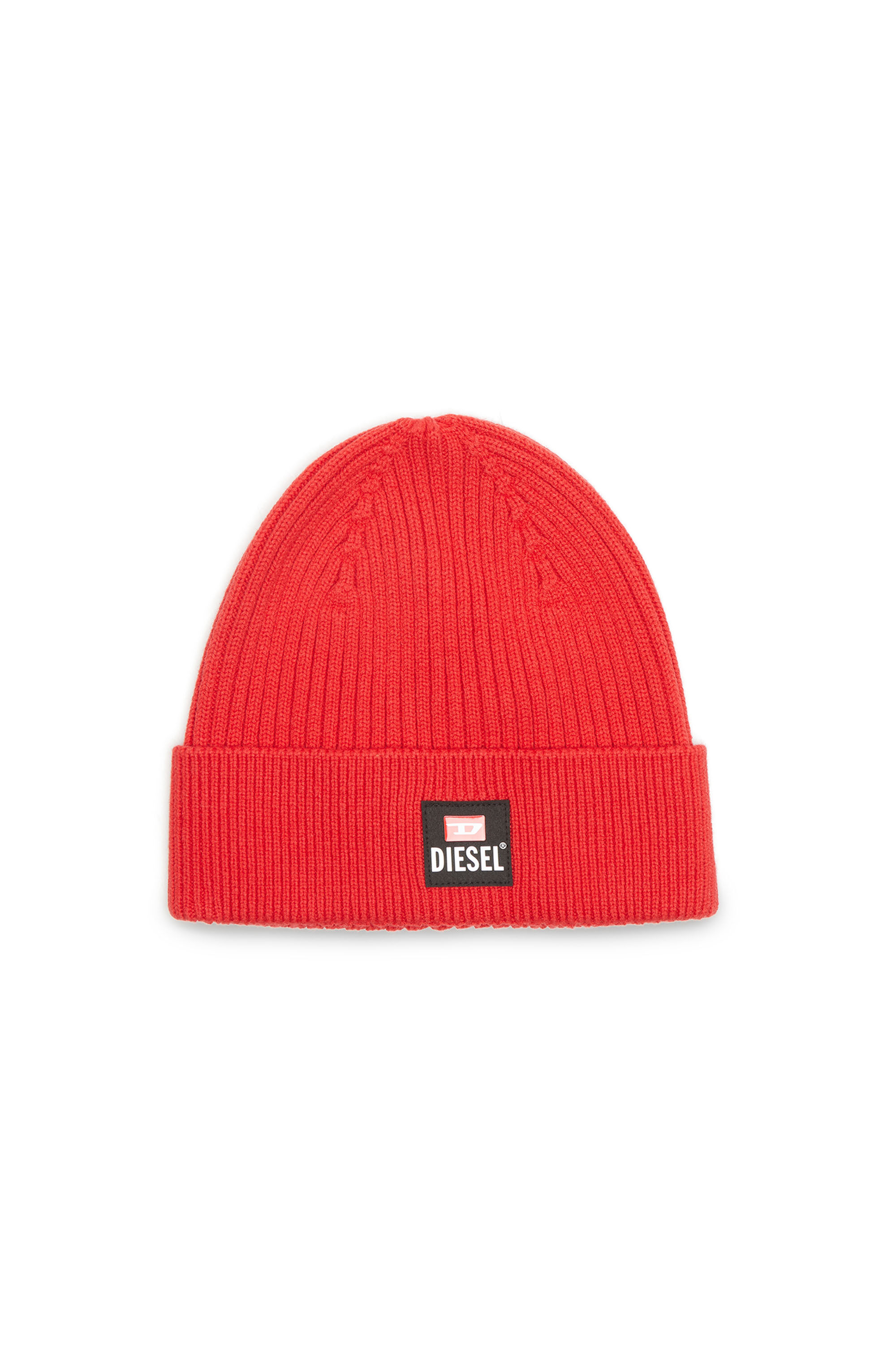 Men's Wool and cotton beanie | Red | Diesel