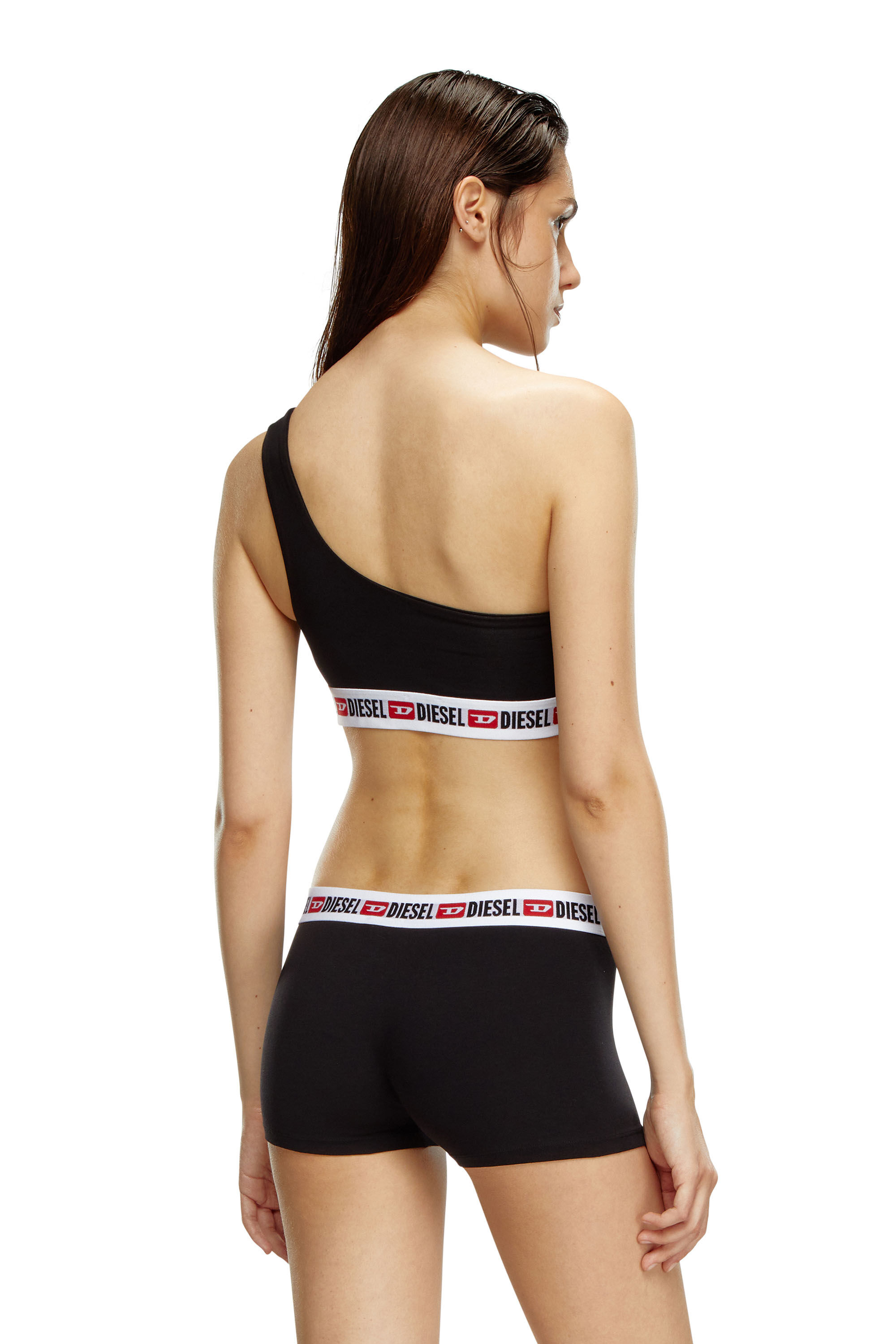 Diesel - UFPN-MYA, Boxer avec taille à logo Femme in Noir - 3