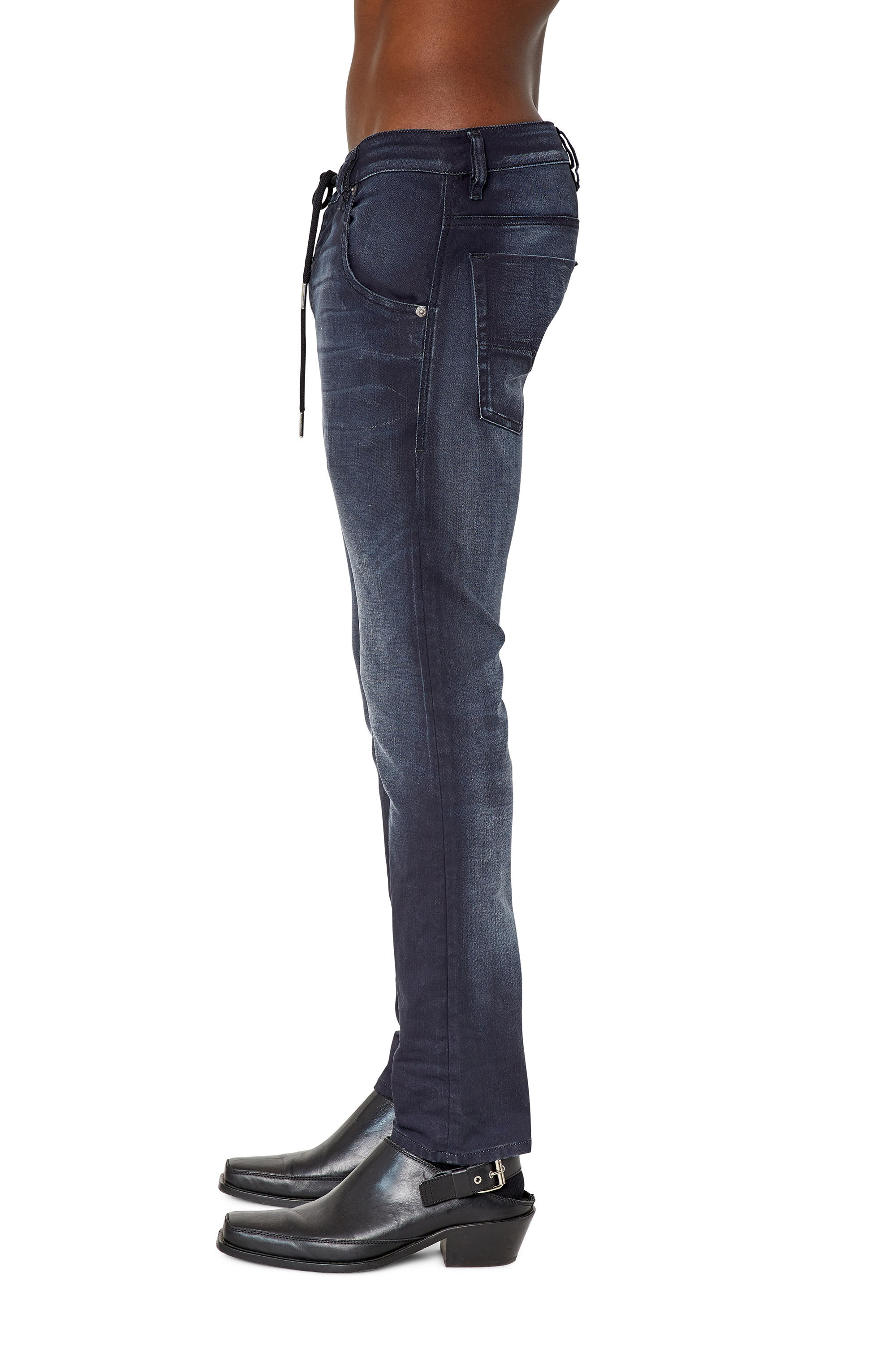 KROOLEY Y NE Man Dark grey tapered Jeans Diesel