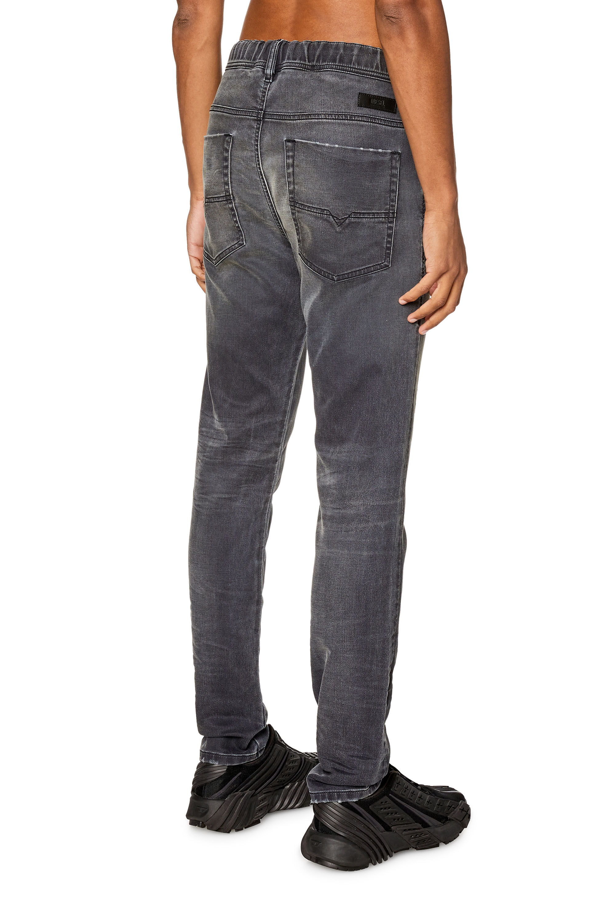 Diesel - Slim E-Spender JoggJeans® 068FP, Black/Dark Grey - Image 4