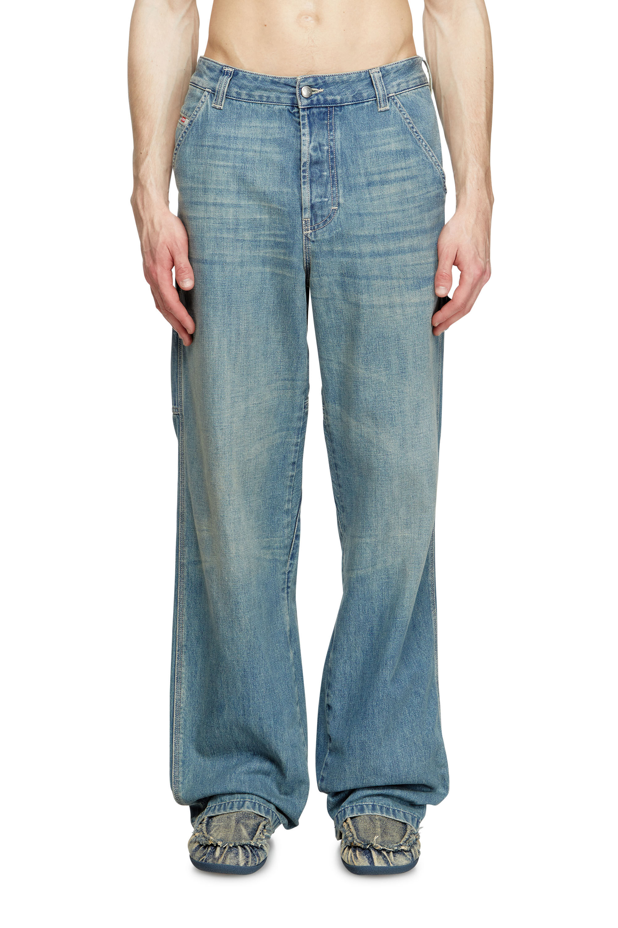 Diesel - Male's Relaxed Jeans D-Livery 068SK, Light Blue - 3
