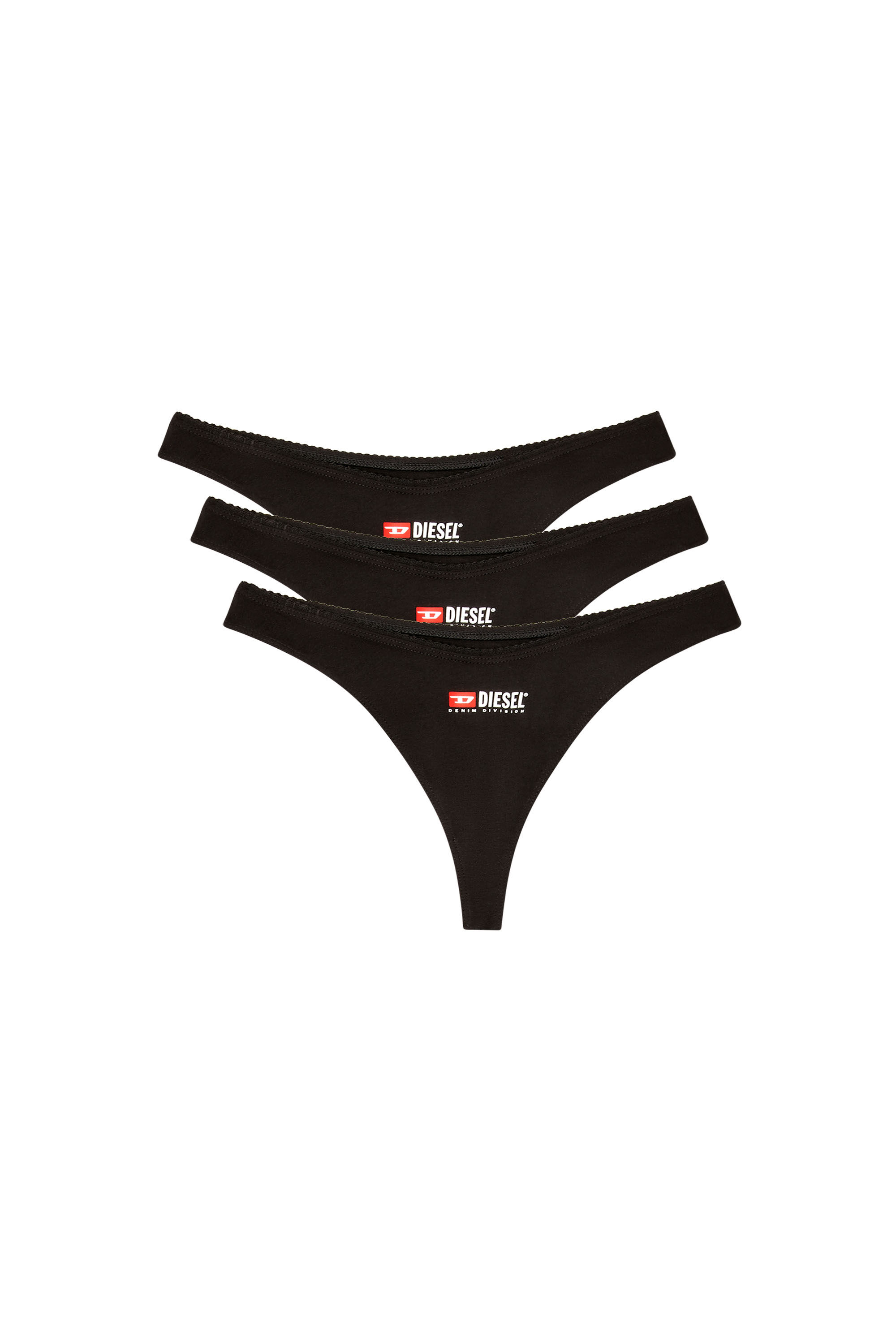 Diesel - PUNCHY-D-CORE-3PACK, Female's 3-pack of thongs in Black - 4