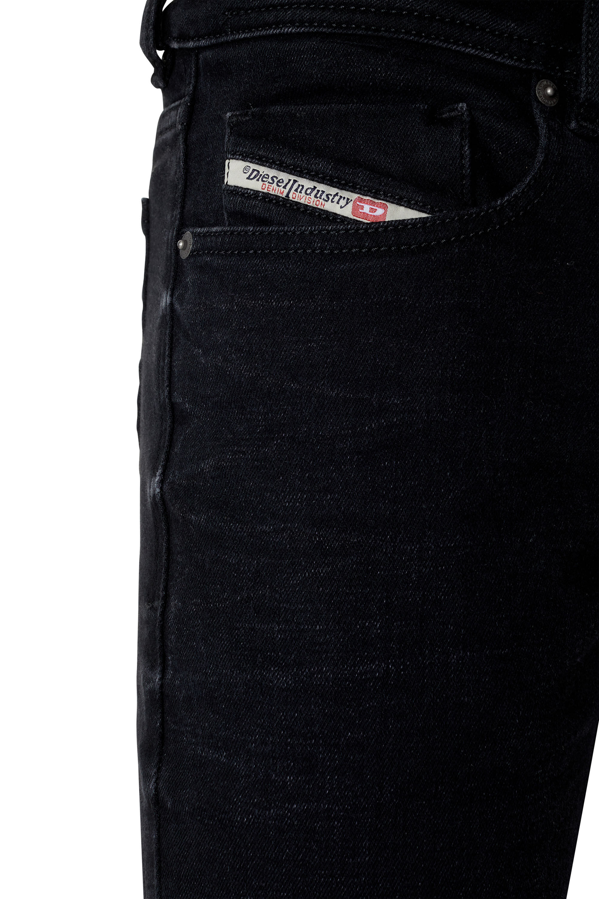 1979 SLEENKER 09D41 Man Skinny Black Dark grey Jeans Diesel