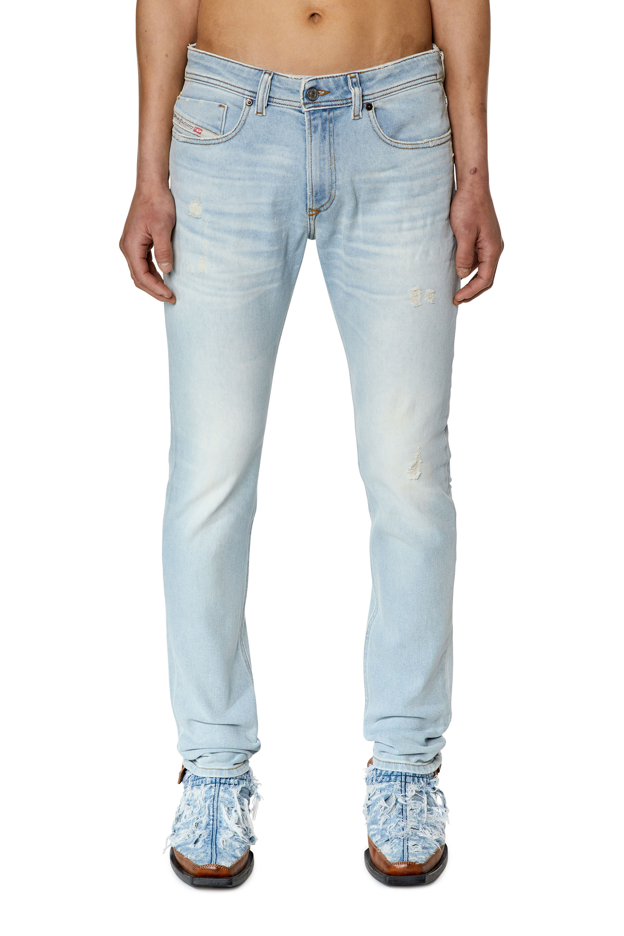 Diesel sleenker light blue top