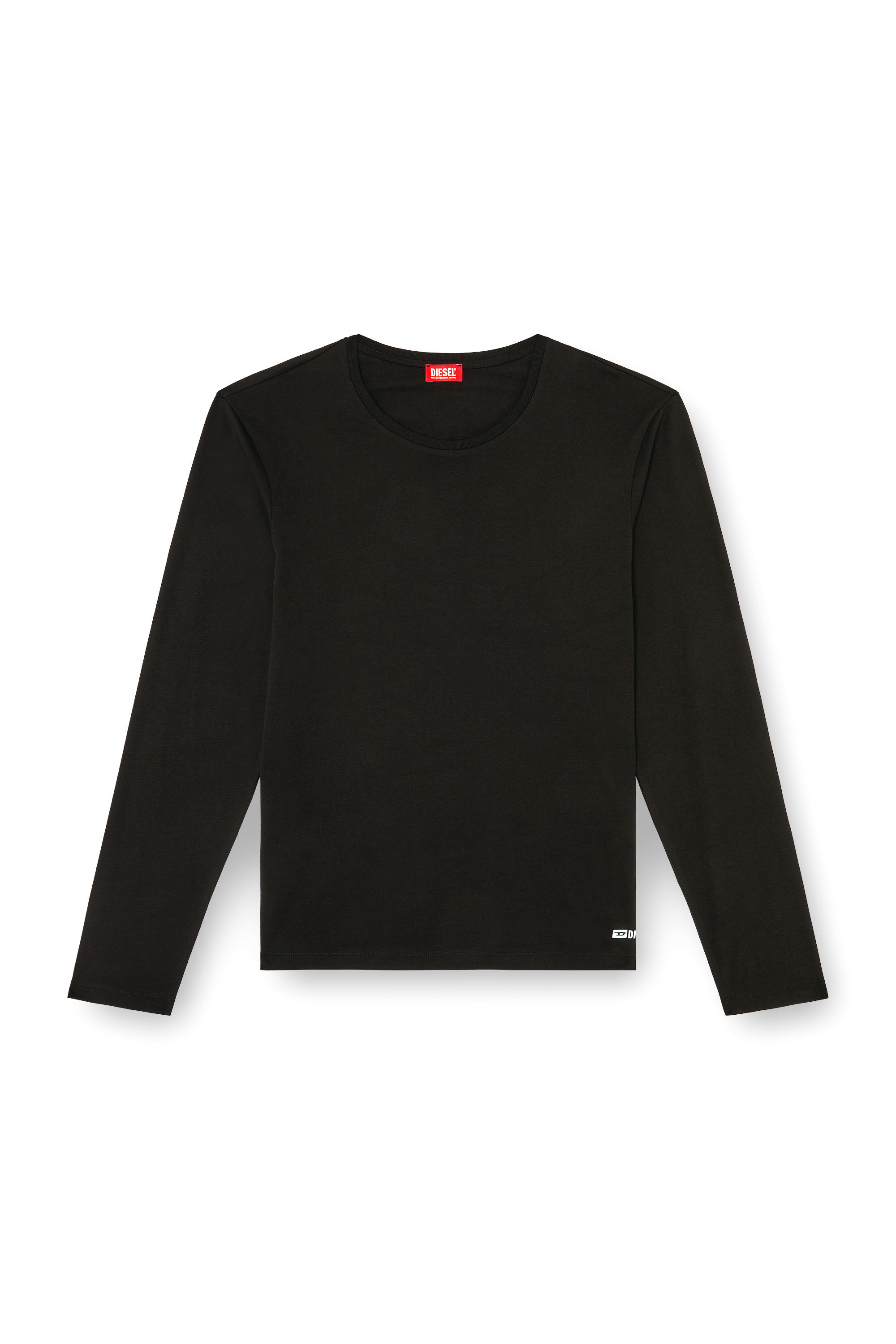 Diesel - KIRK-D-BOX, Male's Long-sleeve cotton T-shirt in Black - 2