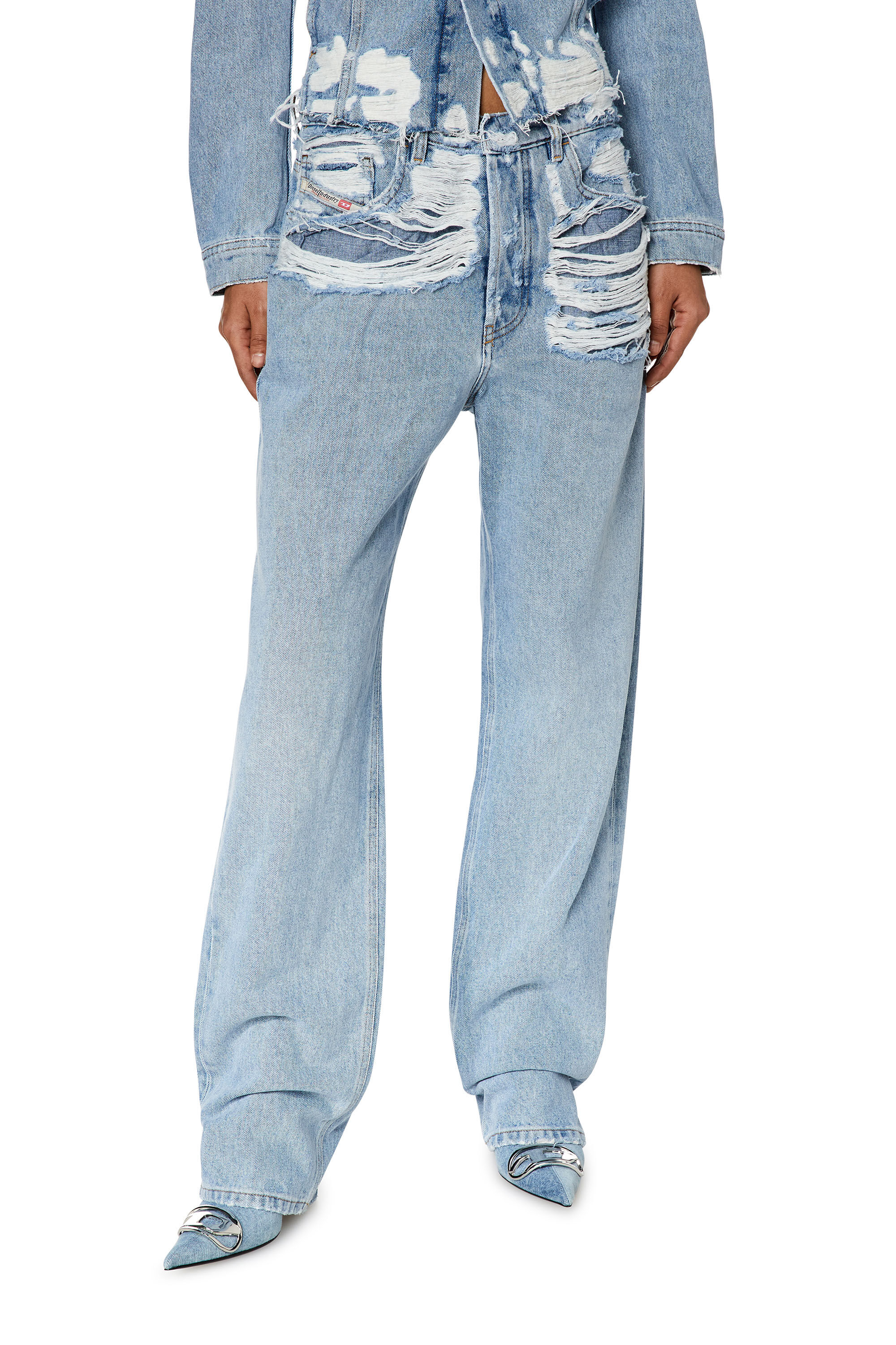 Diesel - Female's Regular Jeans 1988 D-Ark 007S3, Light Blue - 3