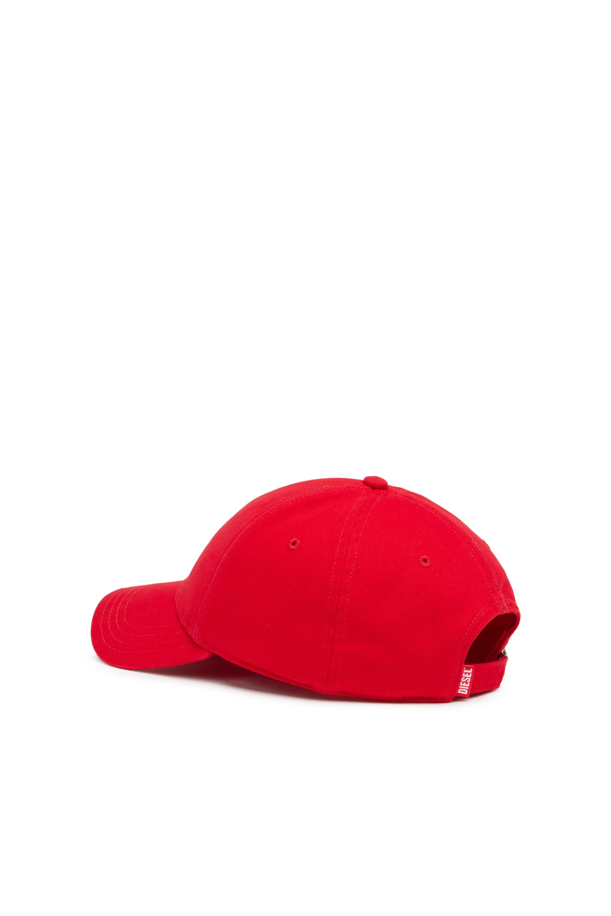 Diesel - CORRY-JACQ-WASH, Male's Baseball cap with logo patch in Red - 2