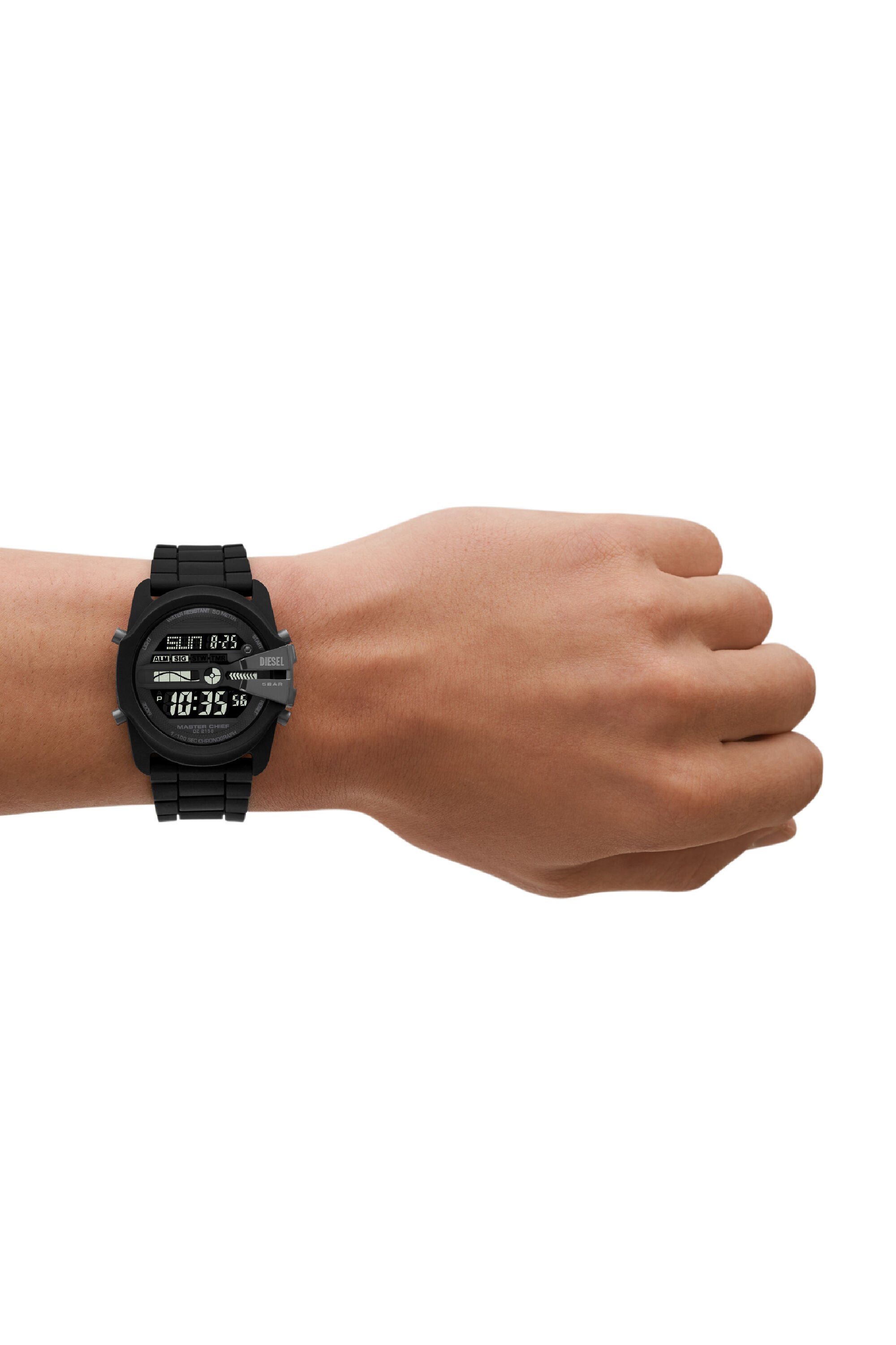 Men s Master Chief Digital silicone watch DZ2158 Diesel