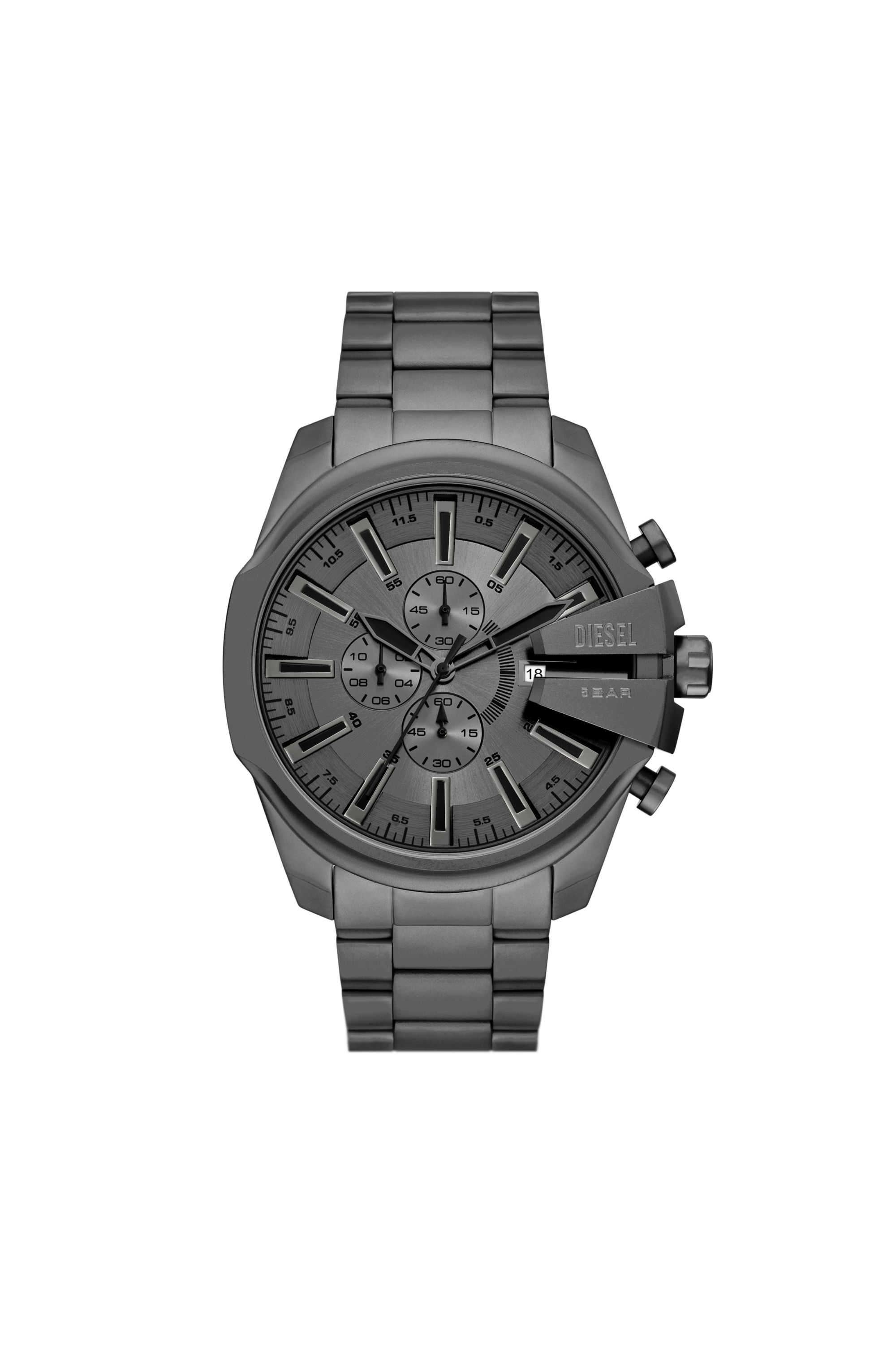 Diesel - DZ4676, Montre Mega Chief Slim en acier inoxydable Homme in Gris - 1