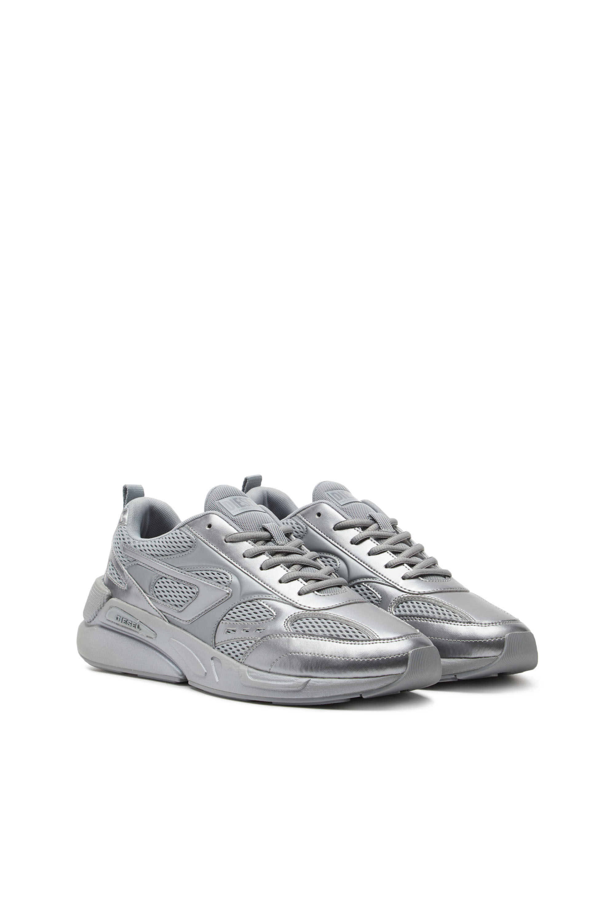 S-SERENDIPITY SPORT Man: Monochrome pearlised mesh sneakers