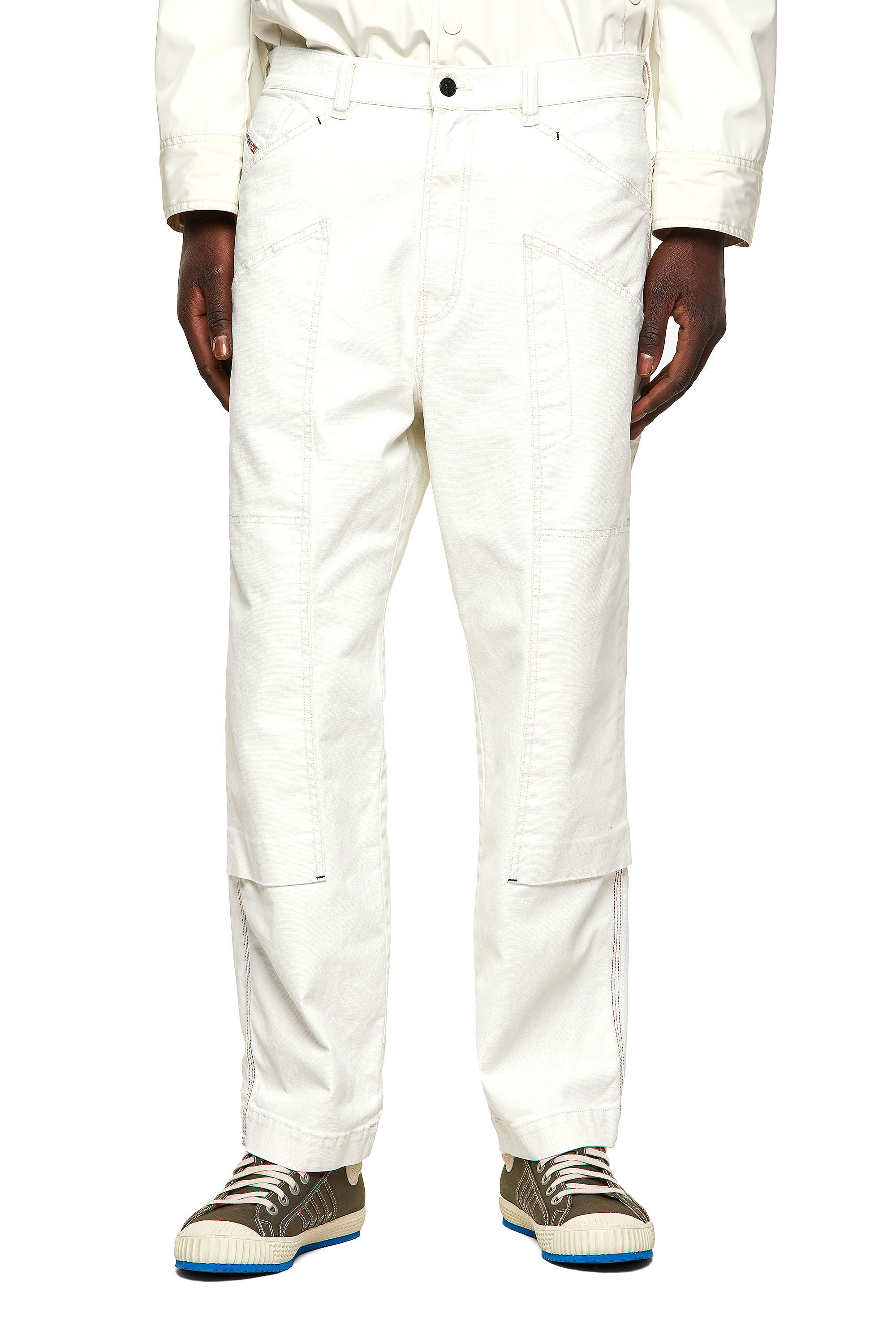 Diesel - D-Franky 009ZJ Straight Jeans, White - Image 3