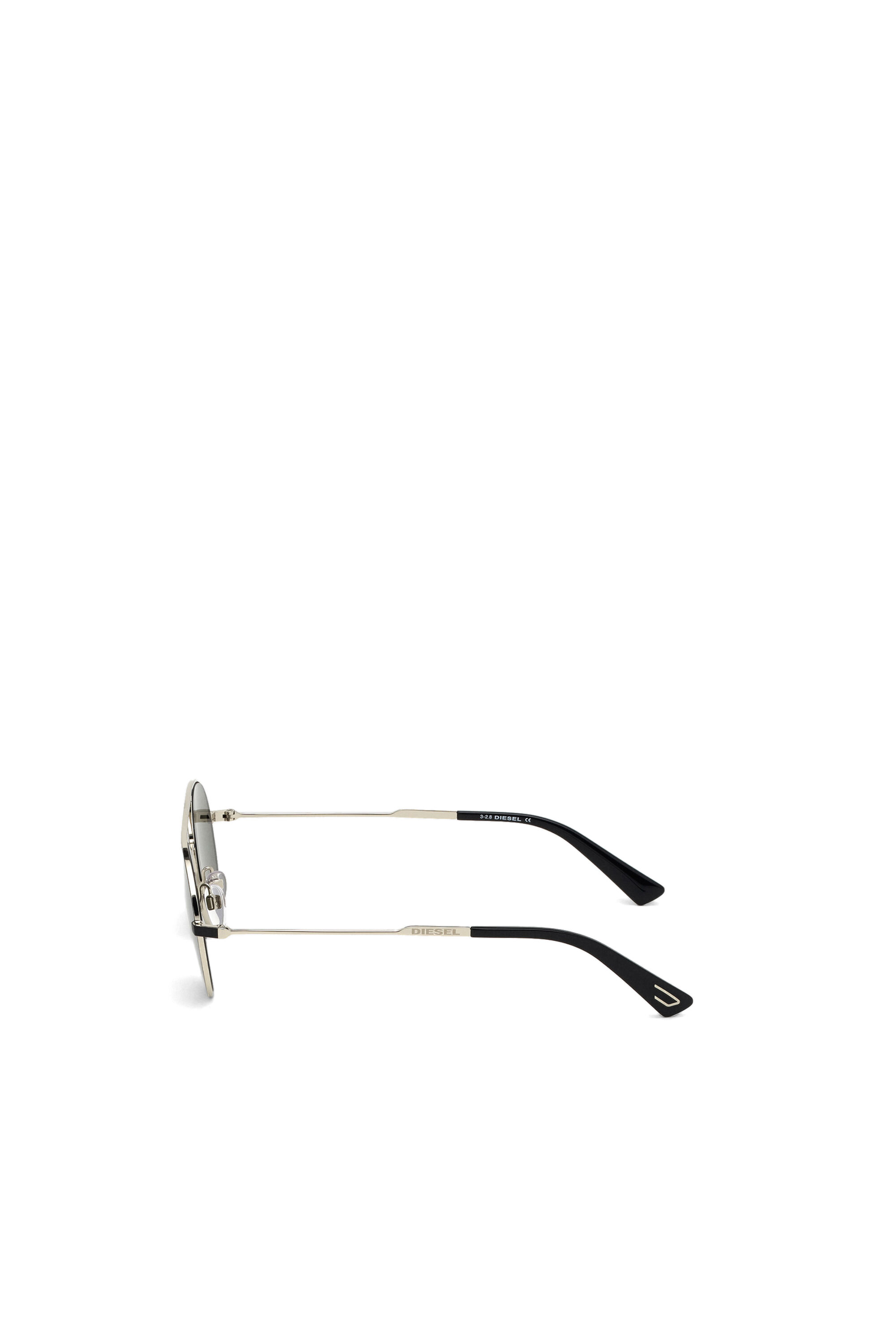 Diesel - DL0301, Lunettes de soleil en métal Mixte in Noir - 4