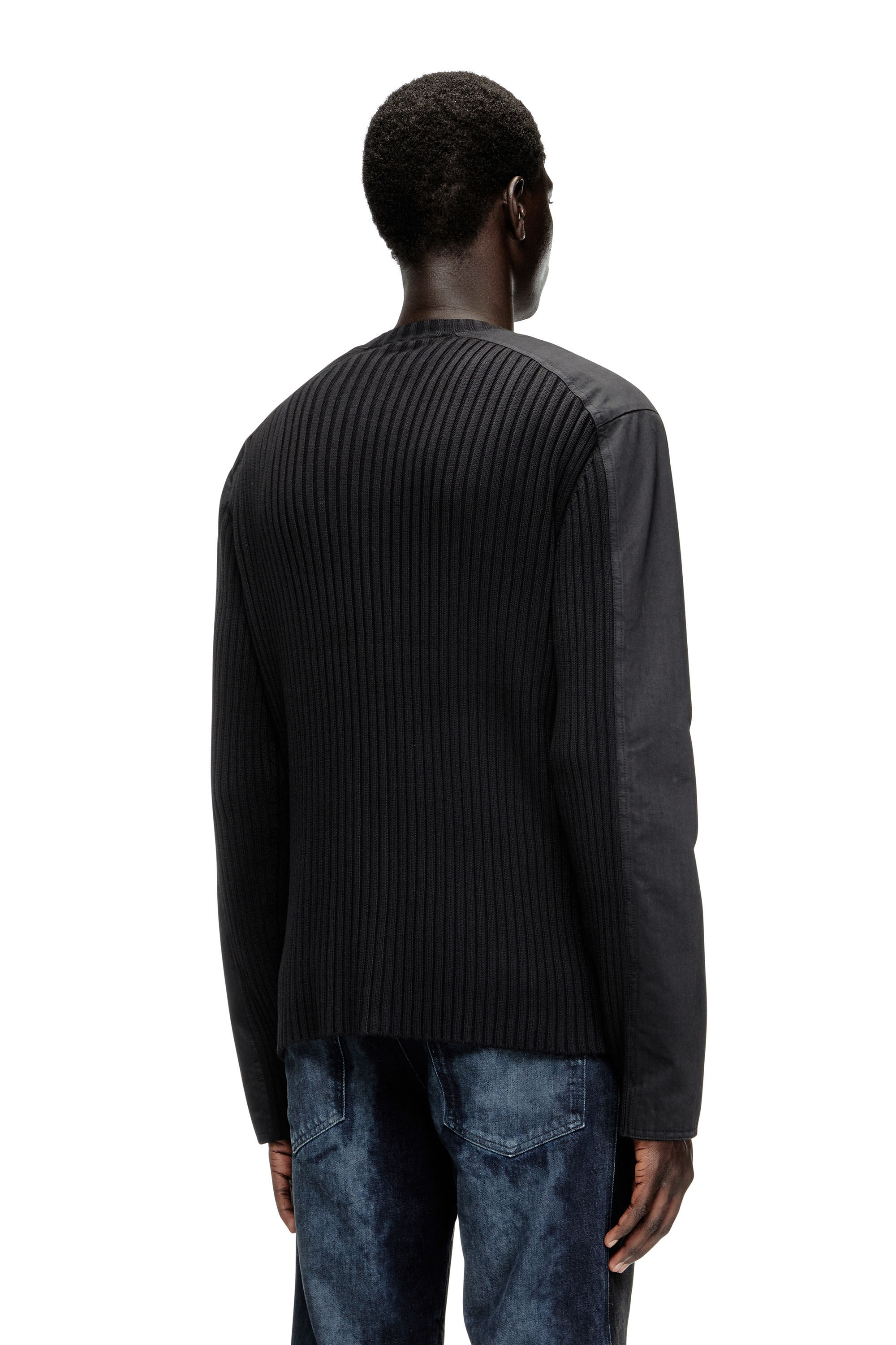 Diesel - K-MATTY, Cardigan zippé avec empiècements utilitaires Homme in ToBeDefined - 4