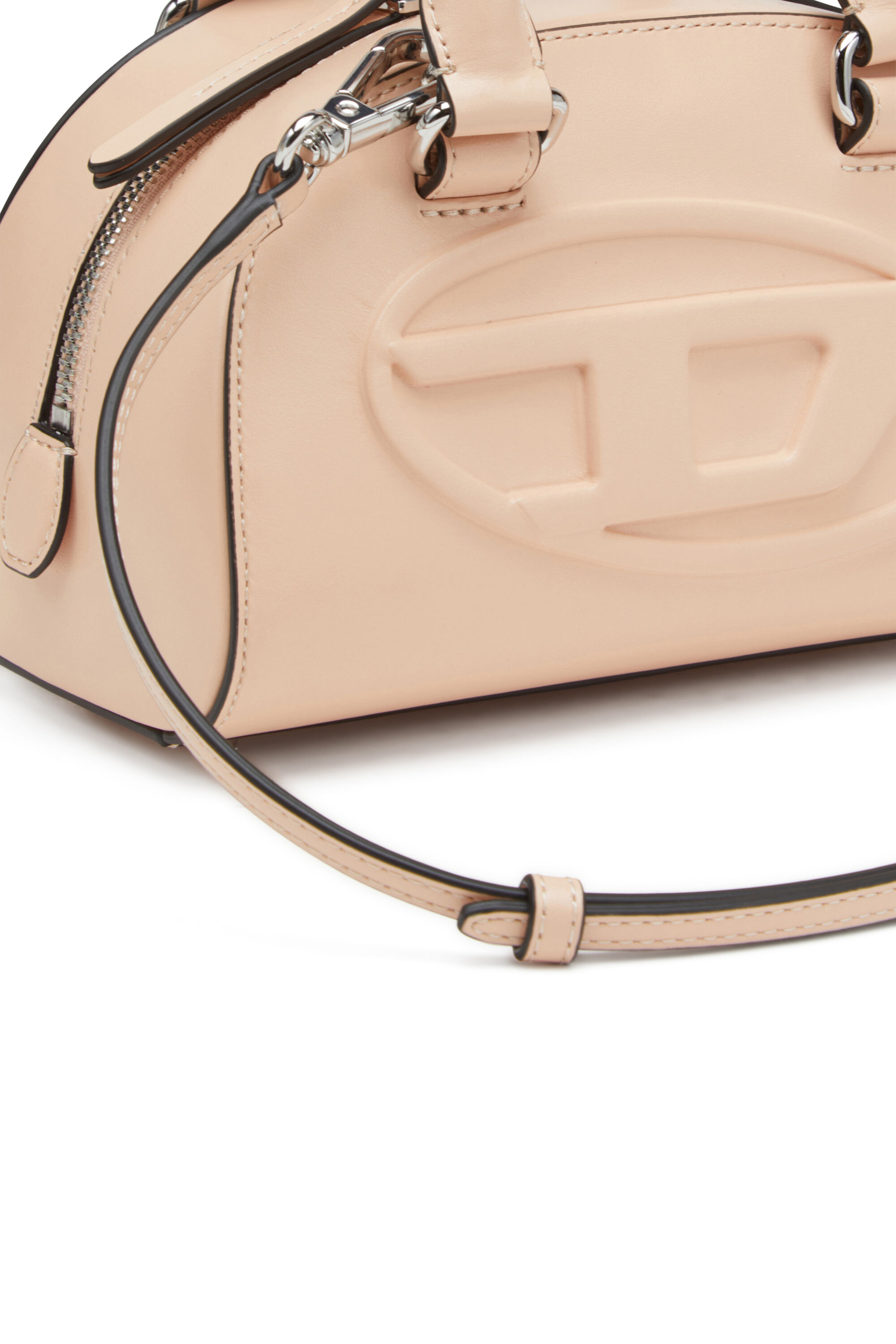 Diesel - 1DR DOME CROSSBODY, Female's 1DR Dome-Leather mini bowling bag in Pink - 5