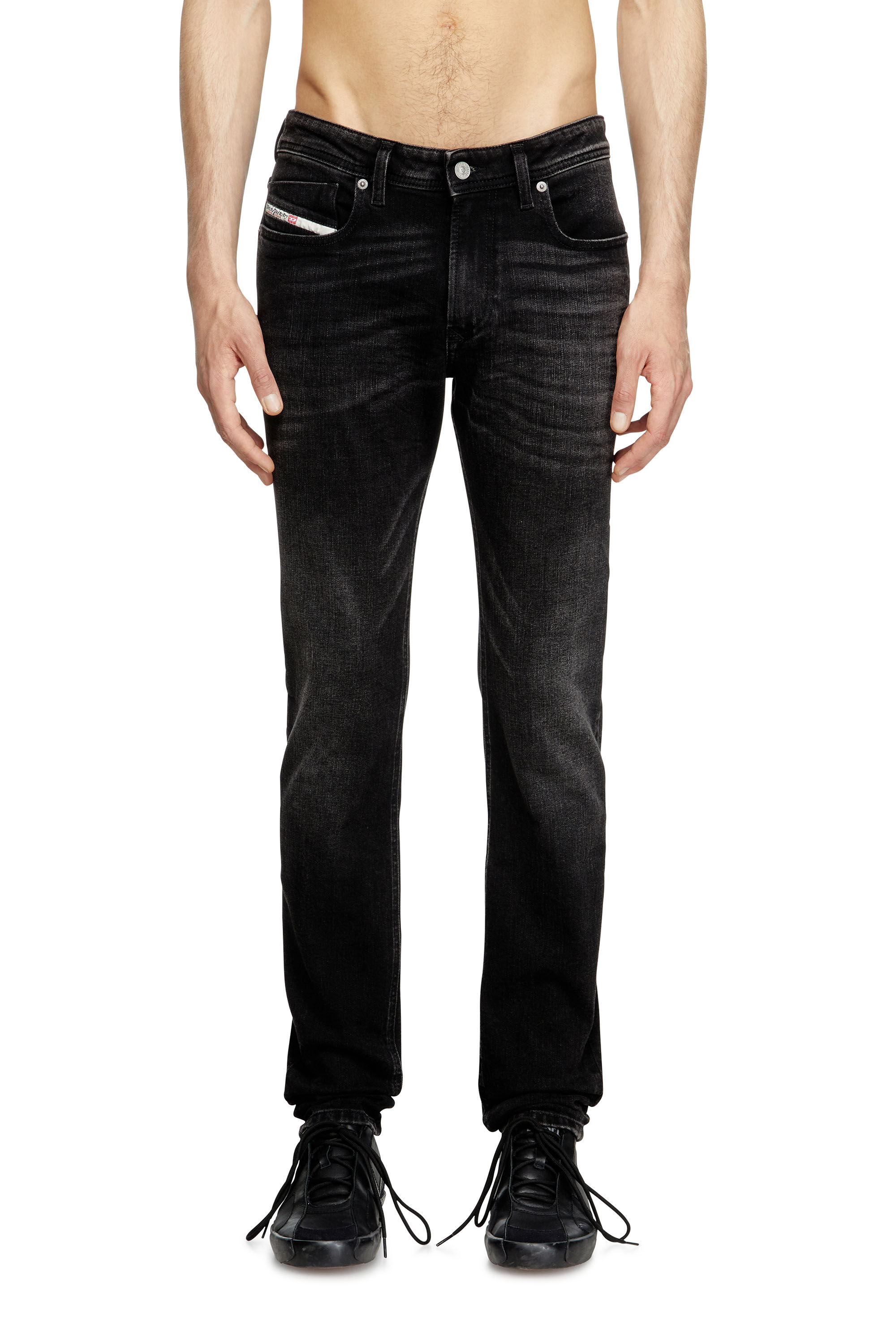 Diesel - Male's Skinny Jeans 1979 Sleenker 0GRDA, Black/Dark Grey - 3