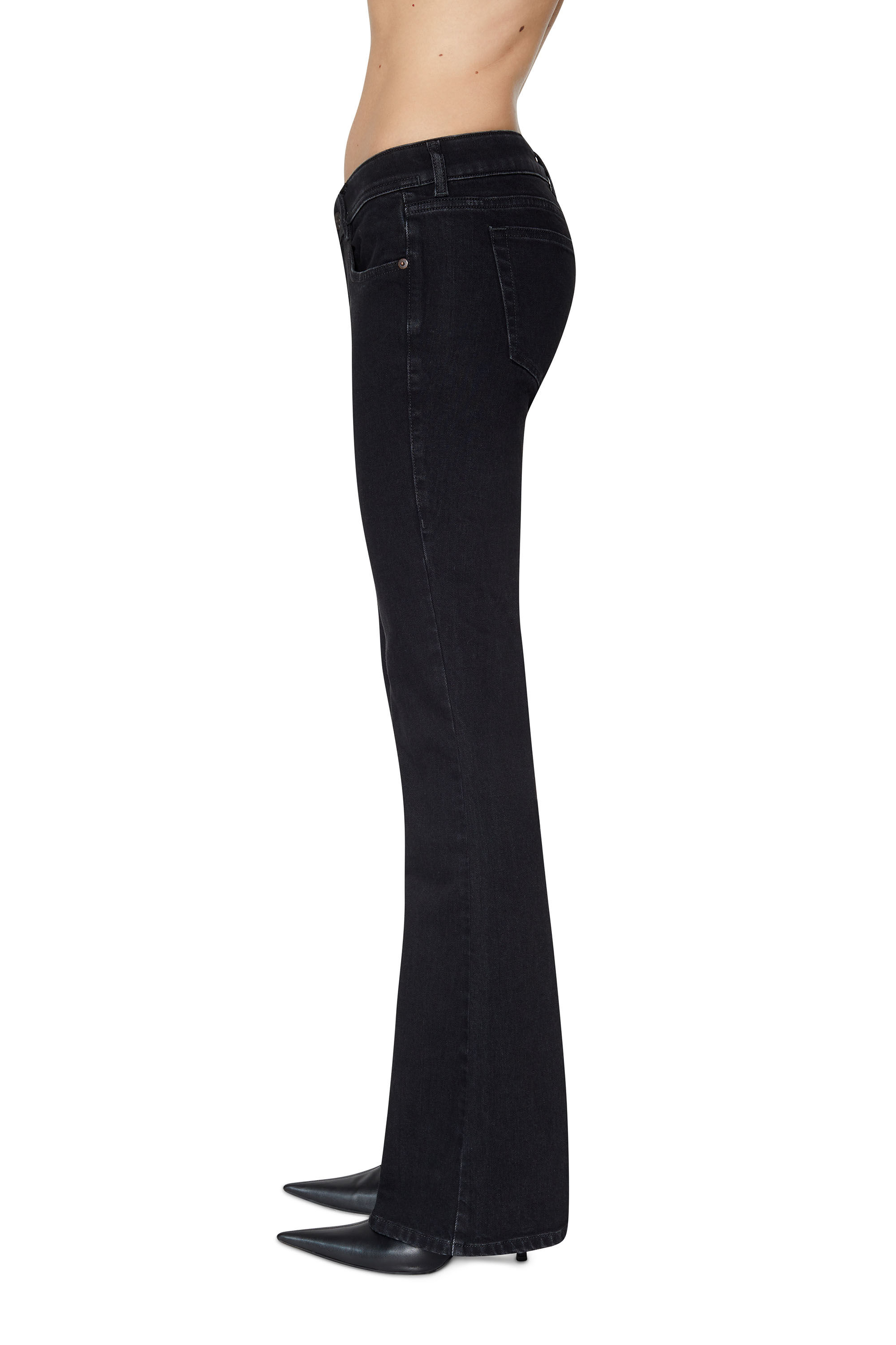 Black outlet bootleg jeans