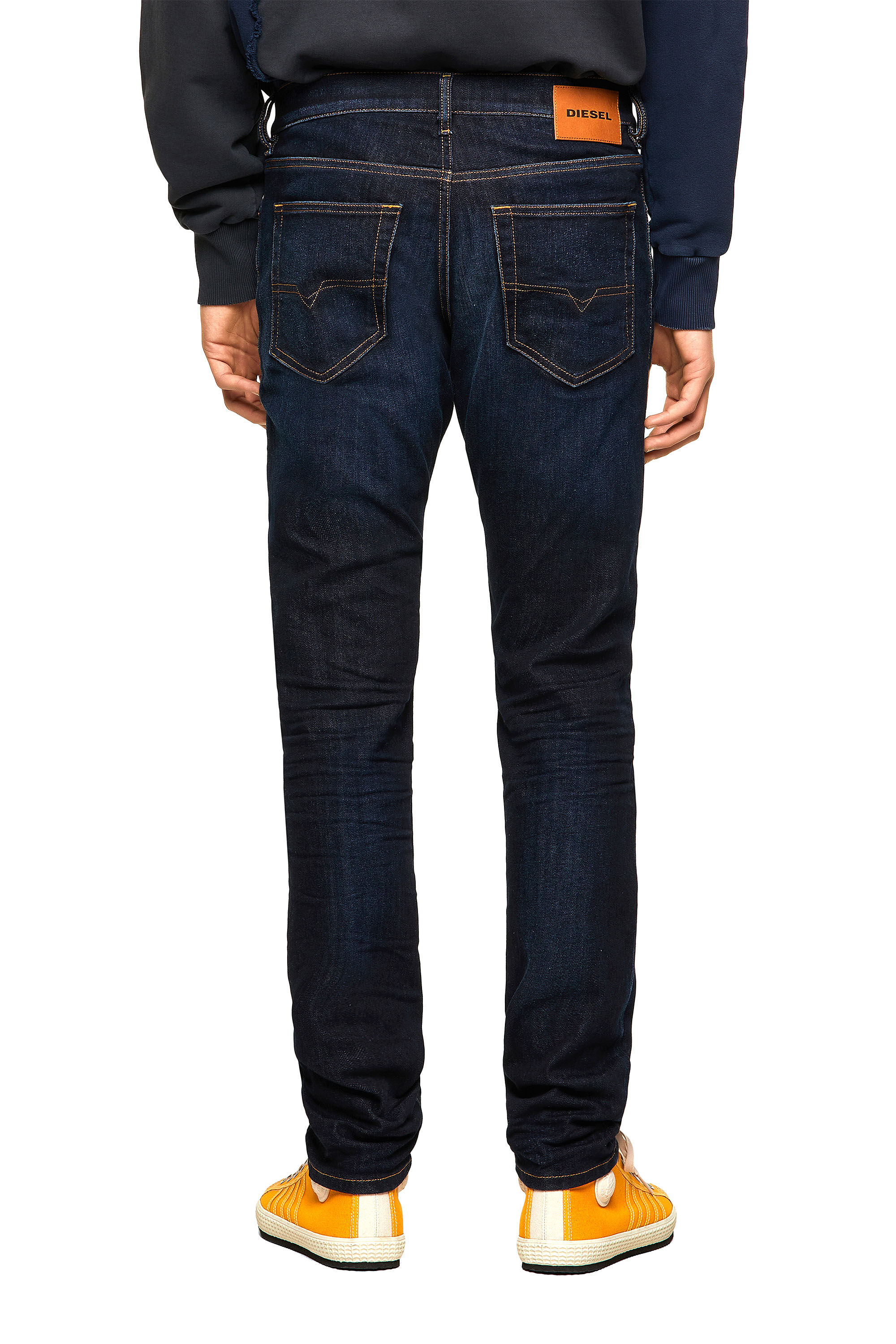 Diesel - D-Luster 009ZS Slim Jeans, Dark Blue - Image 4