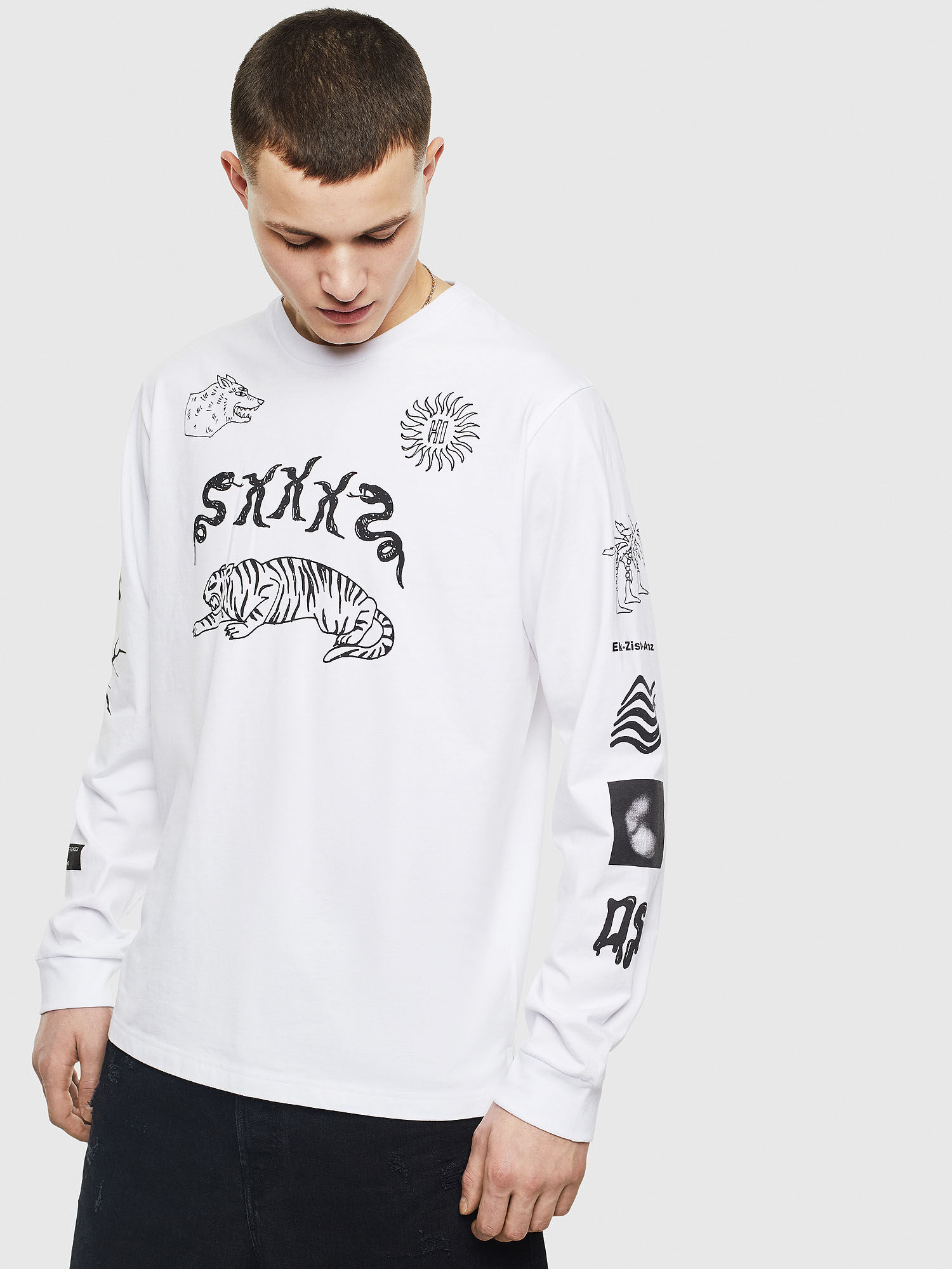 diesel t shirt long sleeve