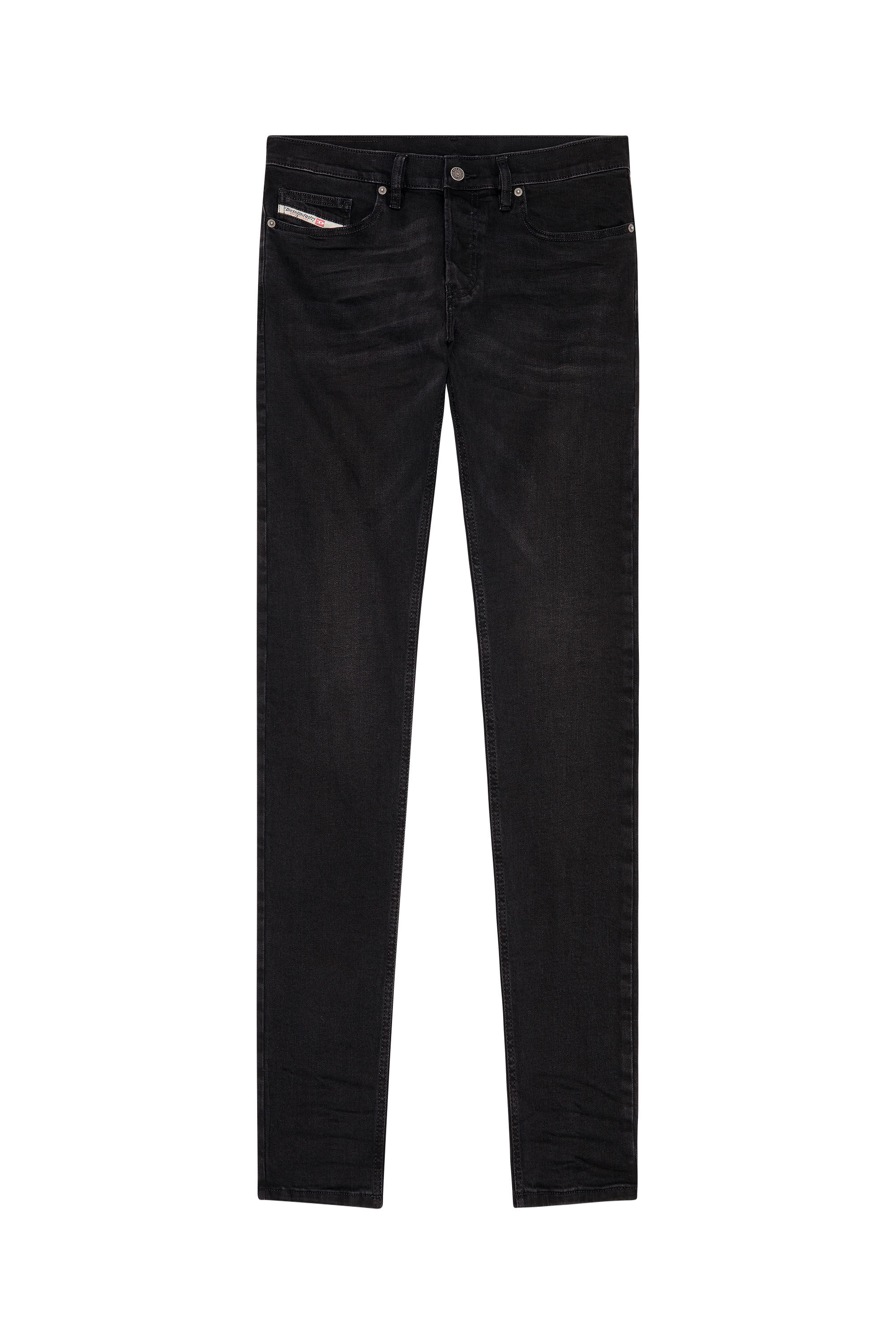Diesel - D-Luster 0IHAU Slim Jeans, Noir/Gris foncé - Image 2