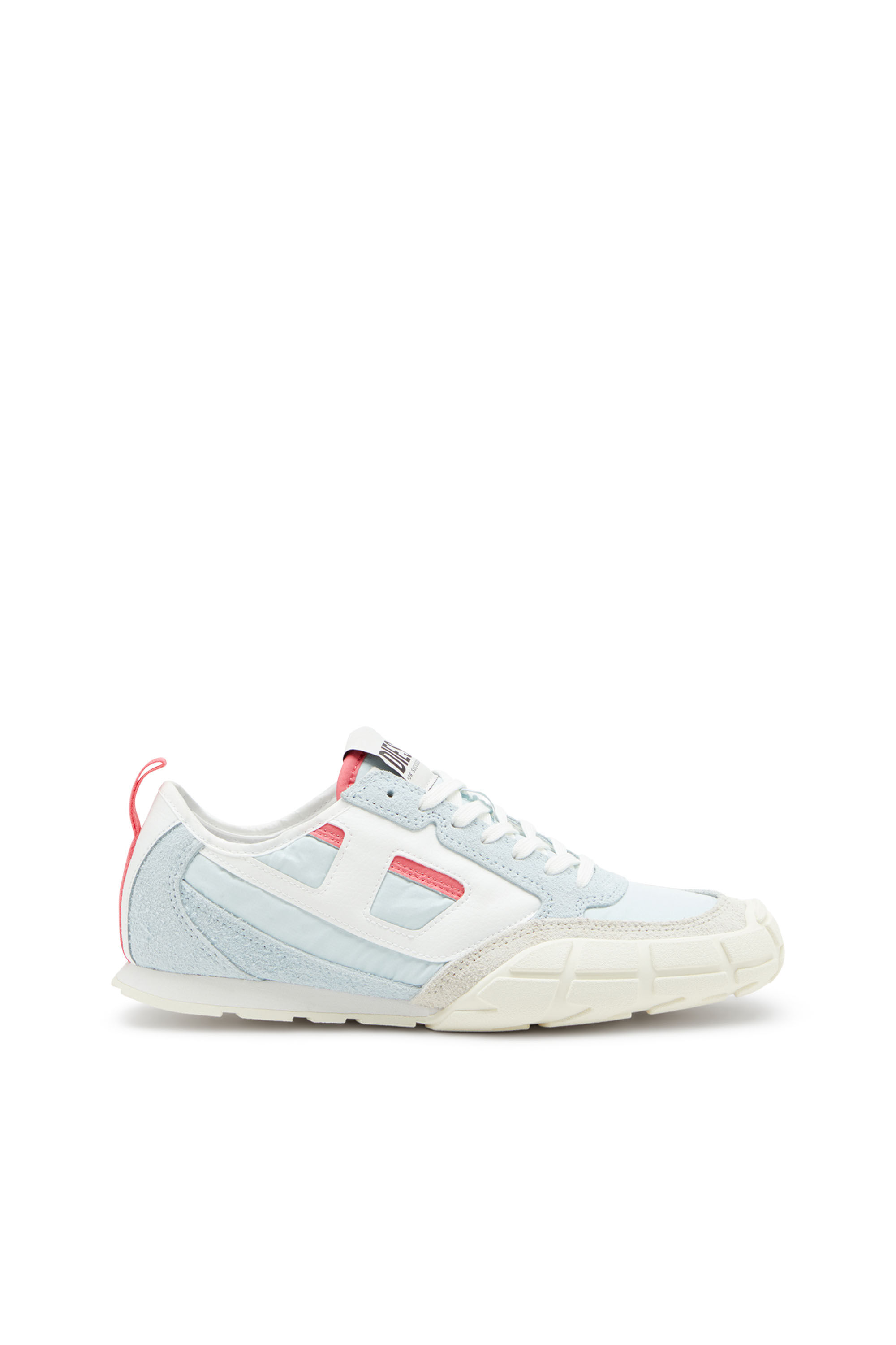 Diesel - S-PAGODHA LOW W, Female's S-Pagodha-Sneakers in leather, suede and ripstop in Light Blue - 1