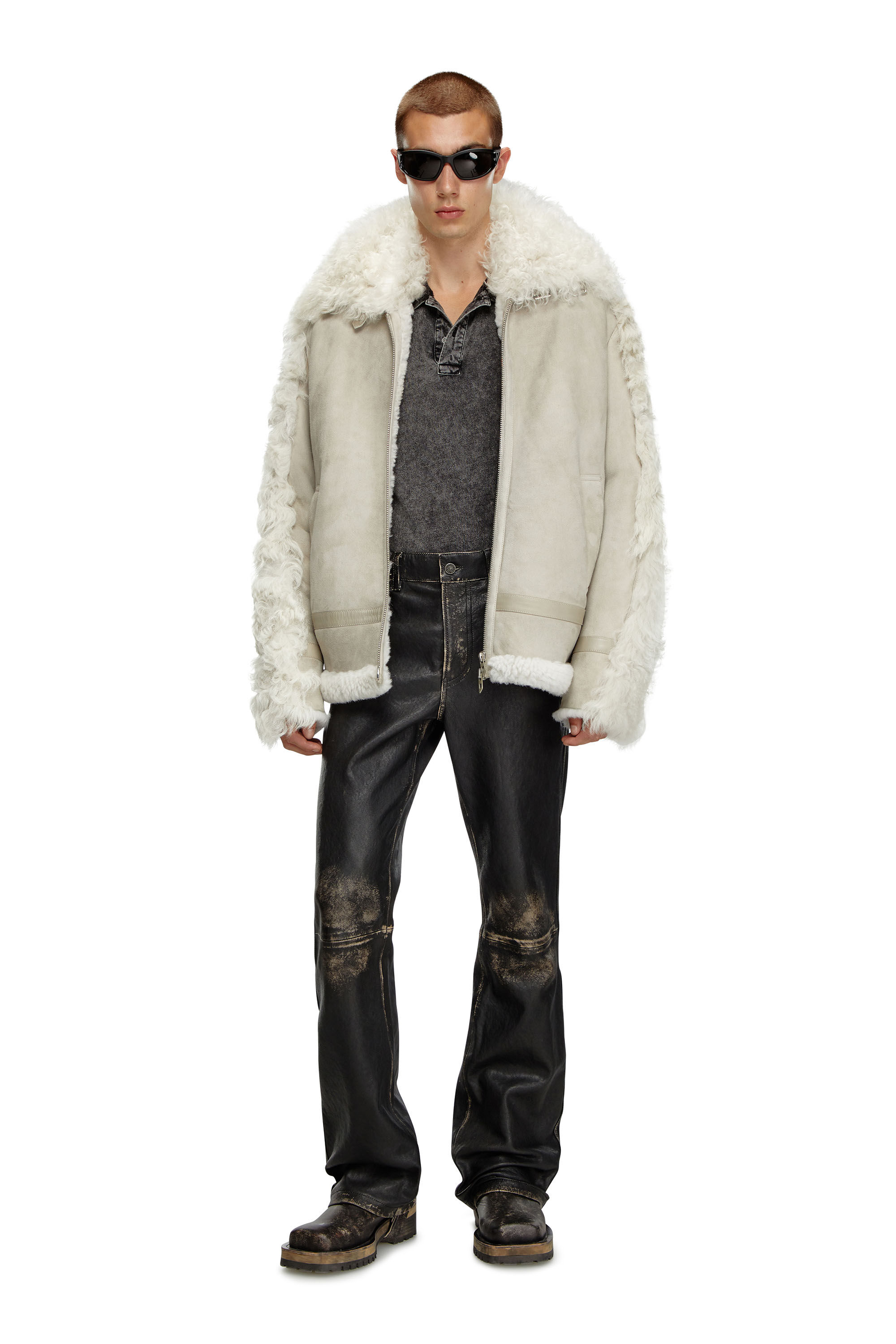 可水洗防摔皮褲()SMP006M SMART LEATHER D3O® TAPERED MESH PANT