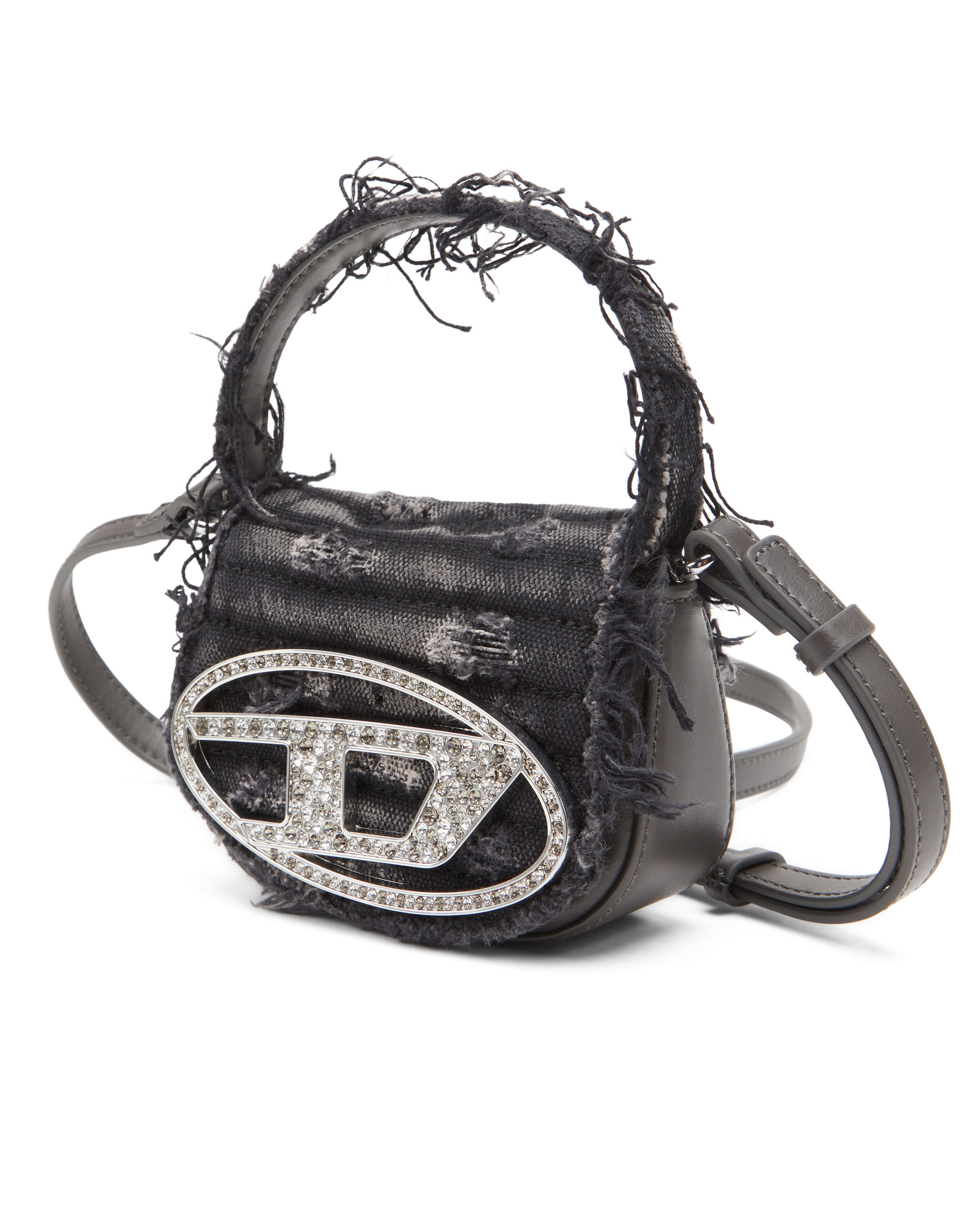 1DR XS Woman: Canvas mini bag with crystals | Diesel