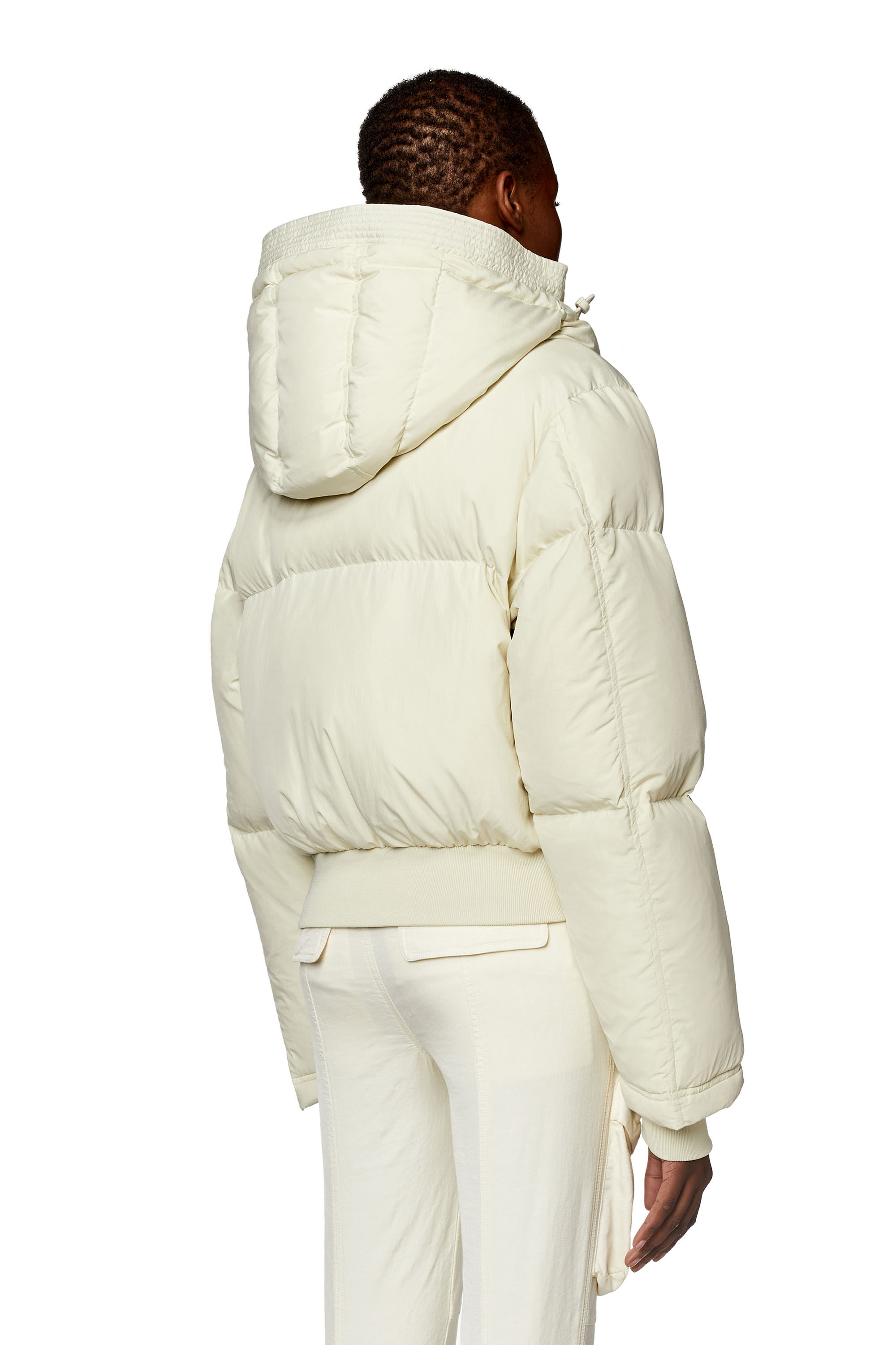 Women's Down jacket in recycled nylon taslan | White | Diesel