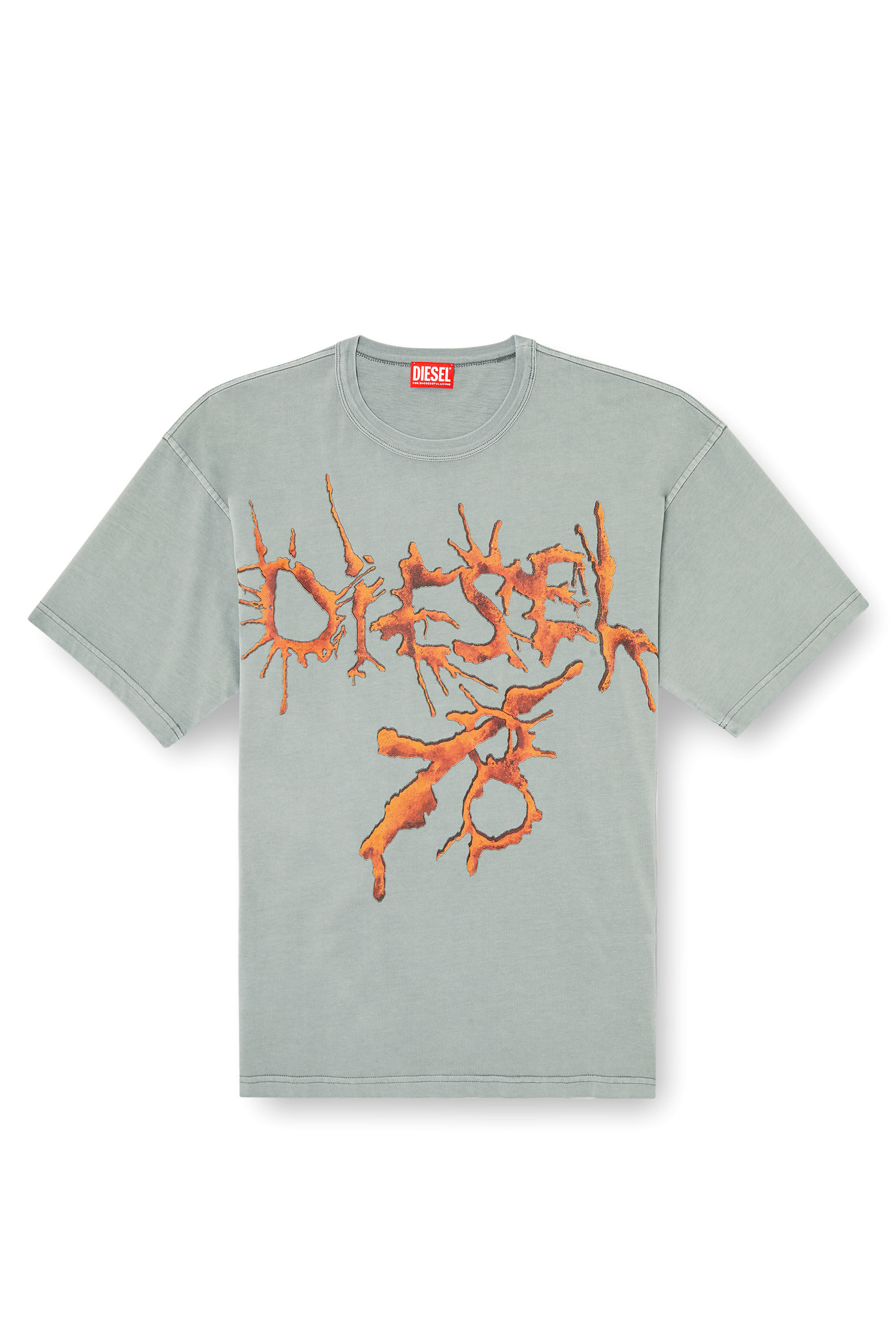Diesel - T-BOXT-R28, T-shirt avec graphismes de tatouage Homme in Gris - 2