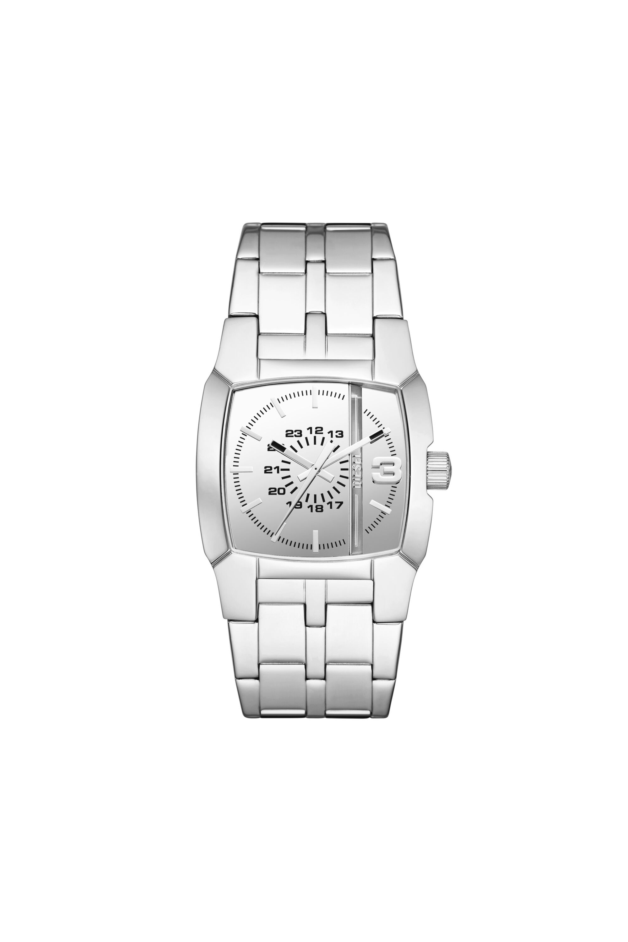 Diesel - DZ2152, Montre Cliffhanger en acier inoxydable Mixte in Gris argenté - 1