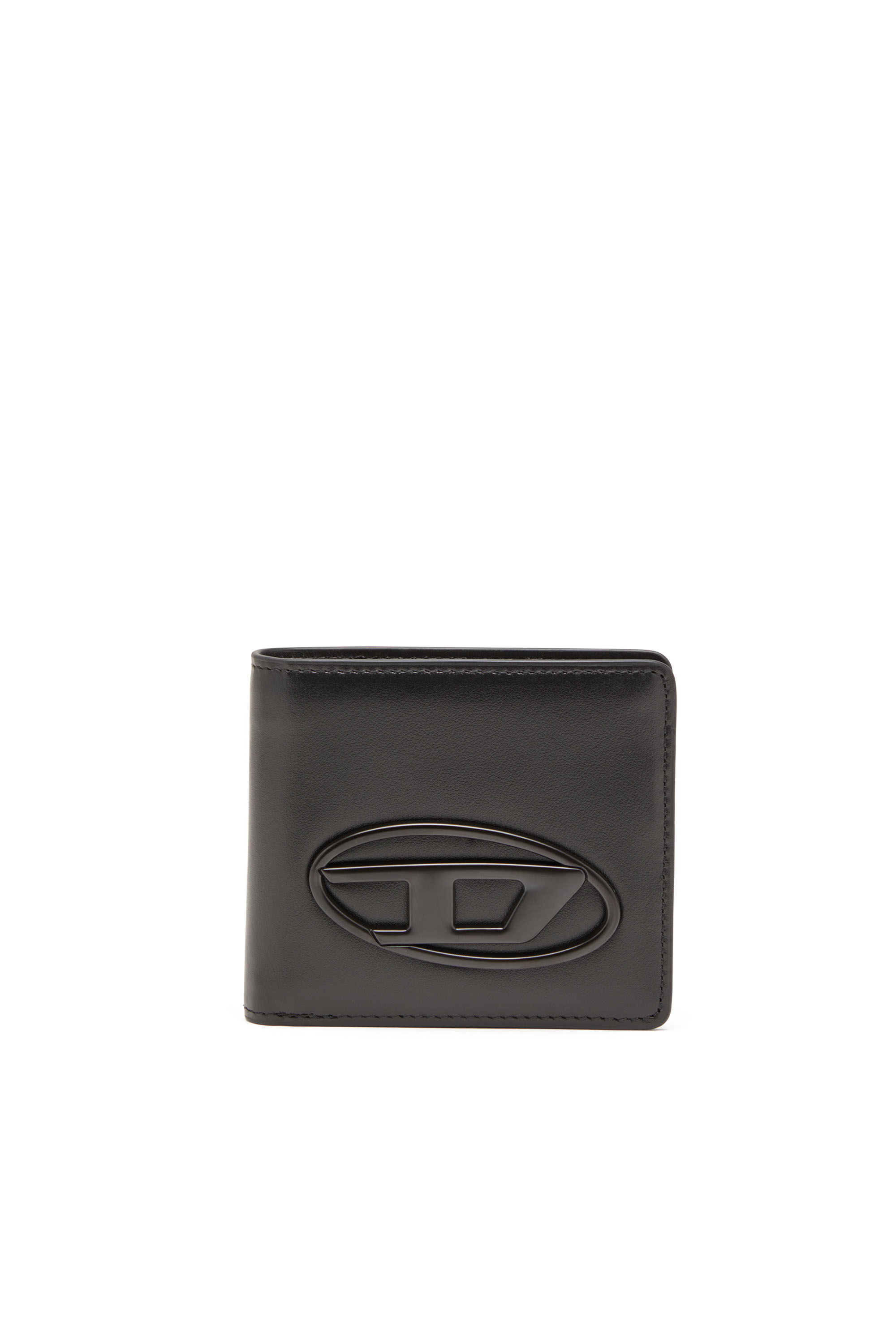 Diesel - HOLI-D BI FOLD COIN S 3D, Portefeuille à deux volets en cuir Mixte in Noir - 1