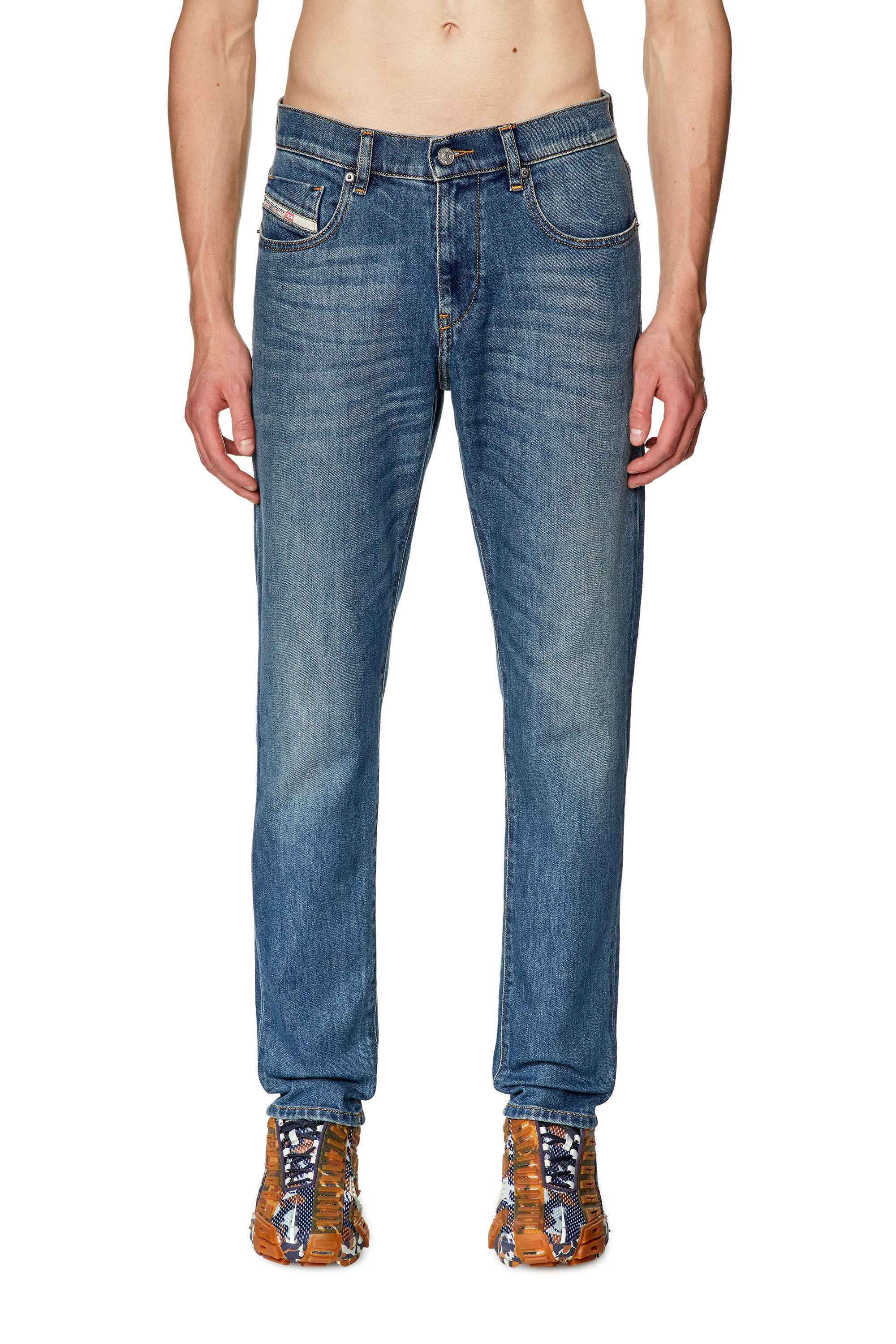 Diesel - Slim Jeans 2019 D-Strukt 09F88, Bleu moyen - Image 3