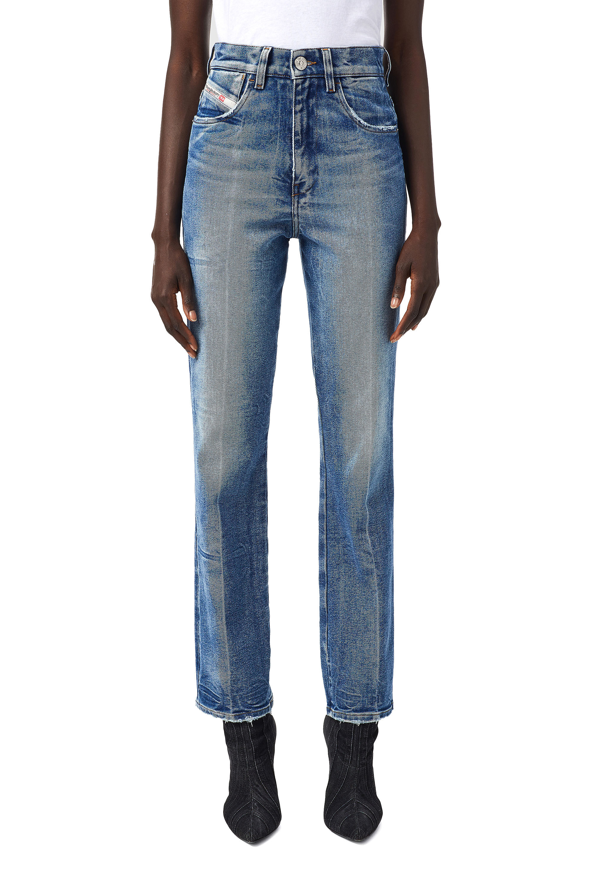 Diesel - D-Arcy 09A26 Straight Jeans, Bleu moyen - Image 3