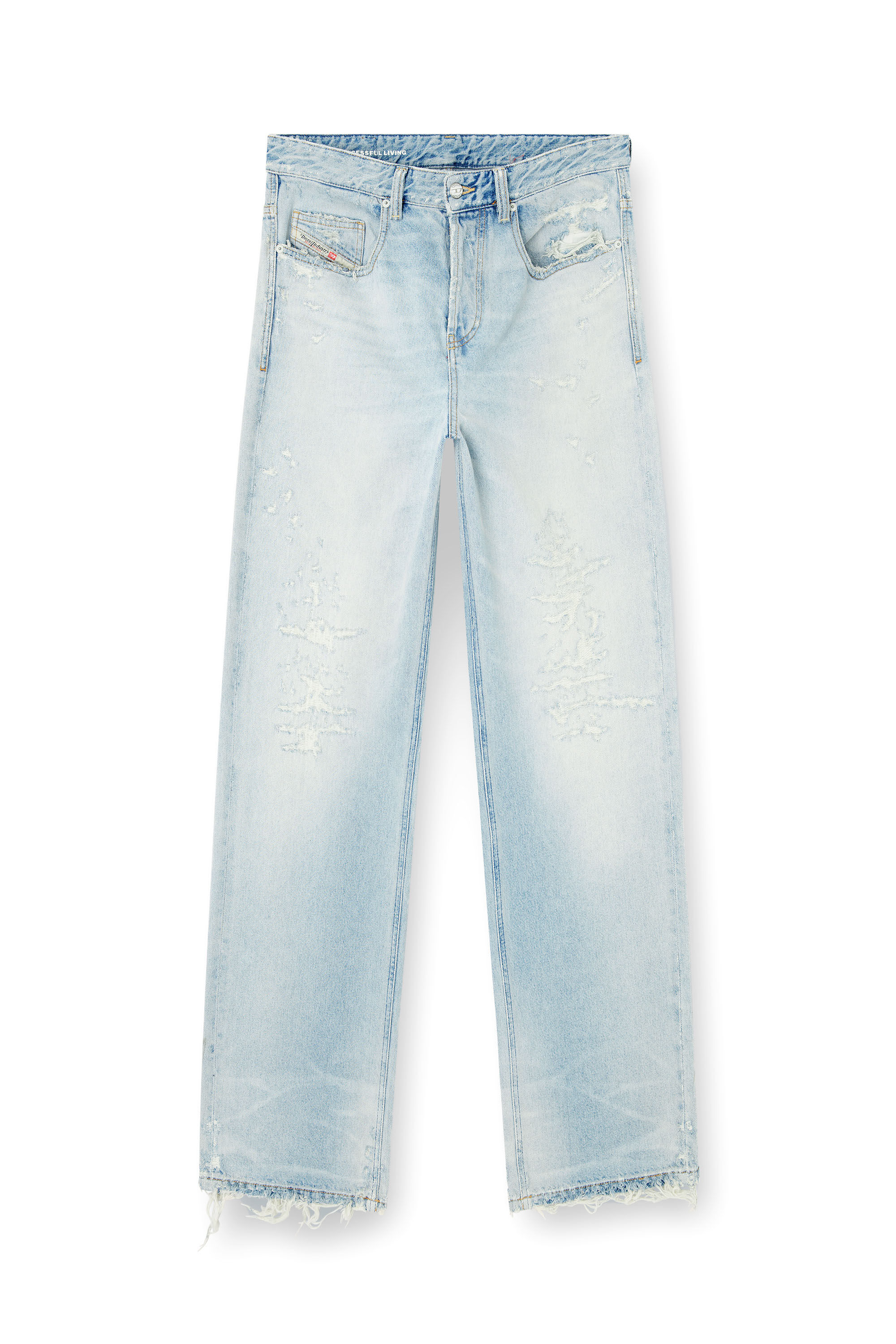 Diesel - Male's Relaxed Jeans 2001 D-Macro 09M53, Light Blue - 2