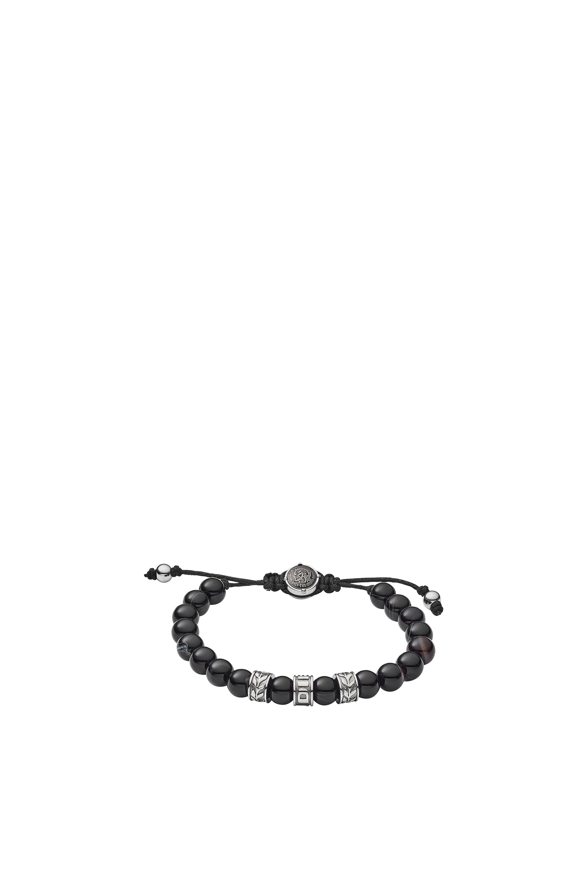 Diesel - DX1101, Male's Bracelet with beads in Black - 1