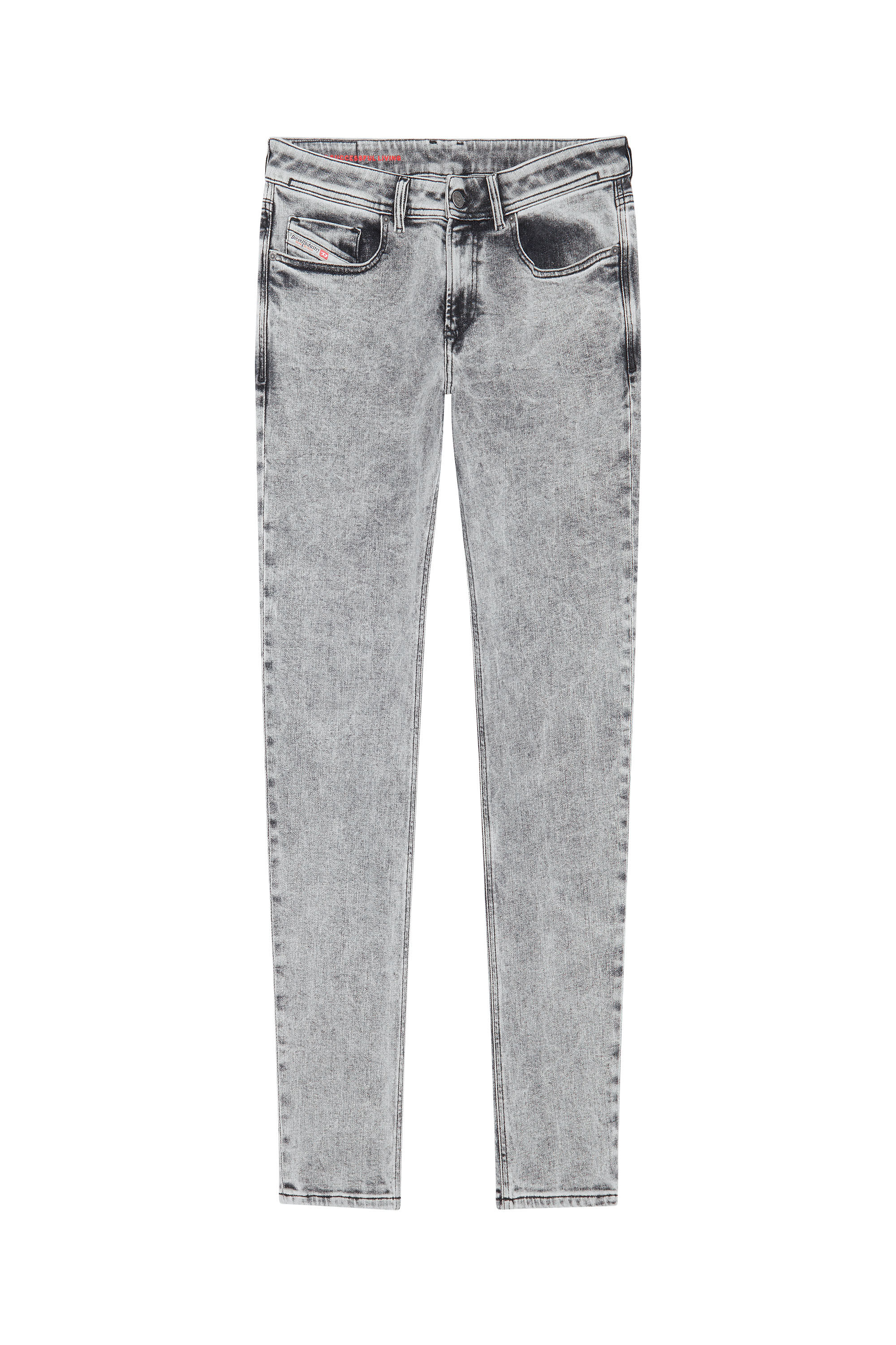 Diesel - Skinny Jeans 1979 Sleenker 09D89, Light Grey - Image 2