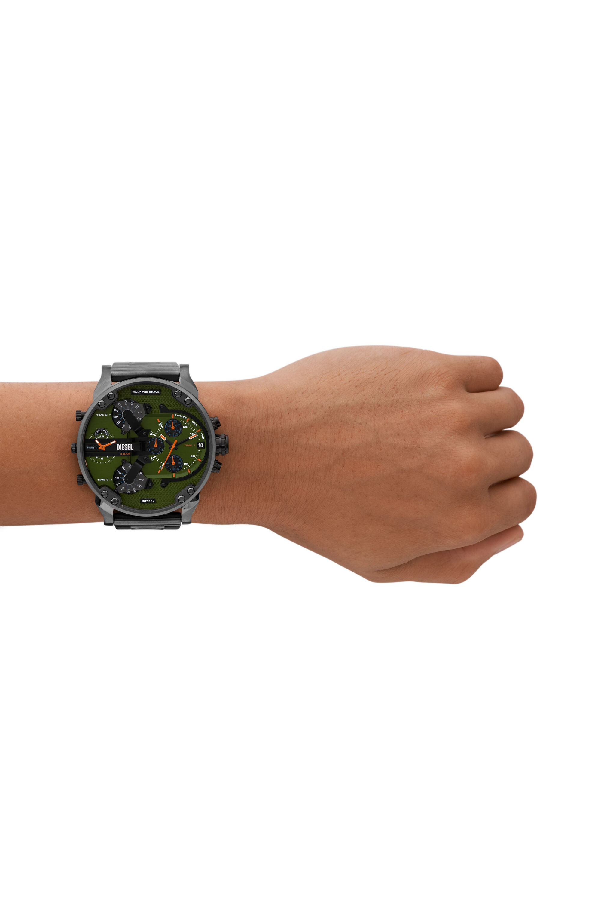 Diesel - DZ7477, Montre Mr. Daddy en acier inoxydable Homme in Noir - 4